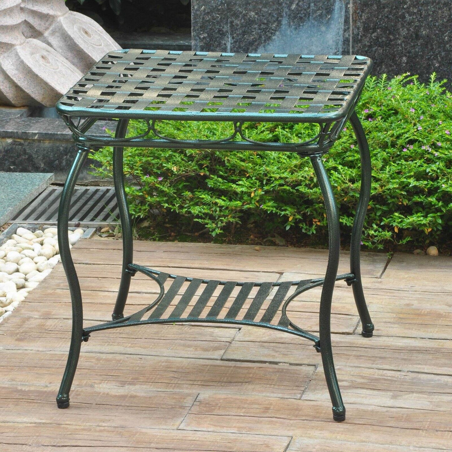 Santa Fe Side Table in Hammered Green