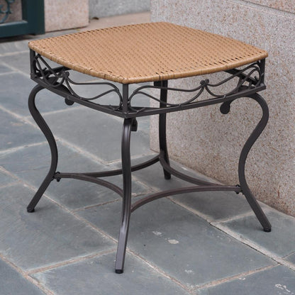 International Caravan Valencia Resin Wicker Side Table