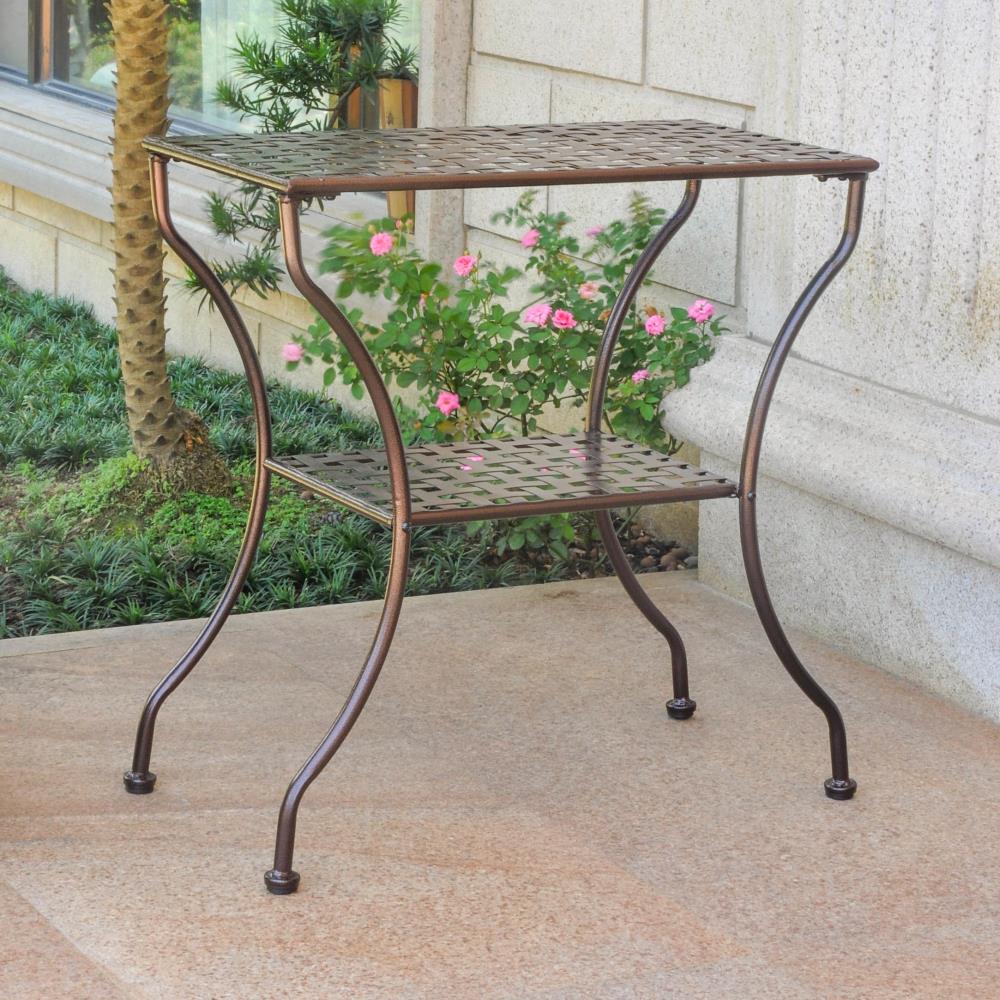 Mandalay Table in Hammered Bronze