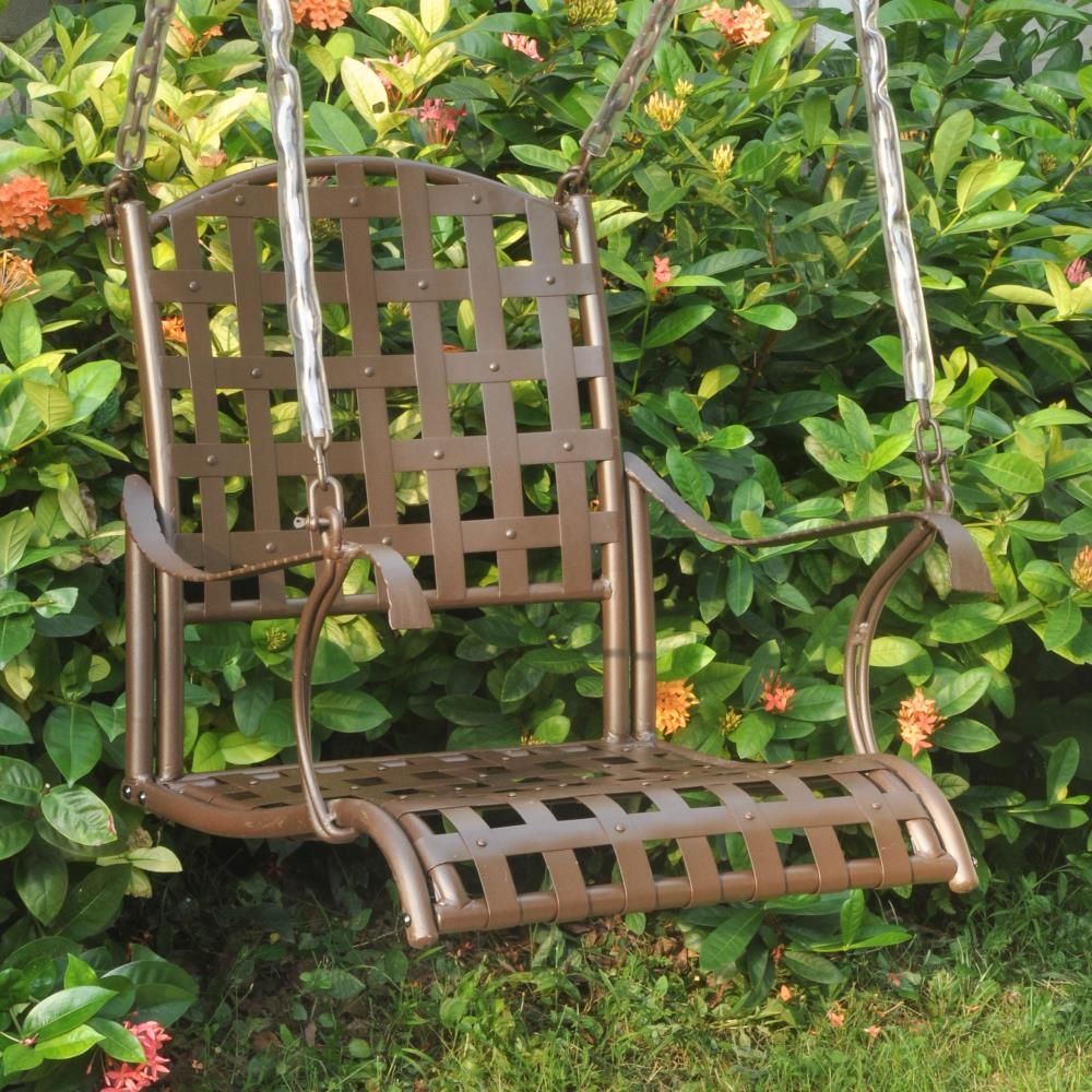 Santa Fe Swing Chair in Hammered Bronze