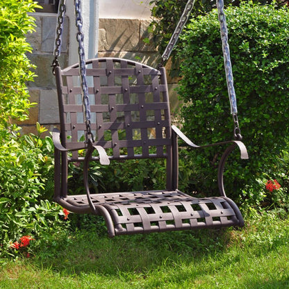 Santa Fe Swing Chair in Rustic Brown