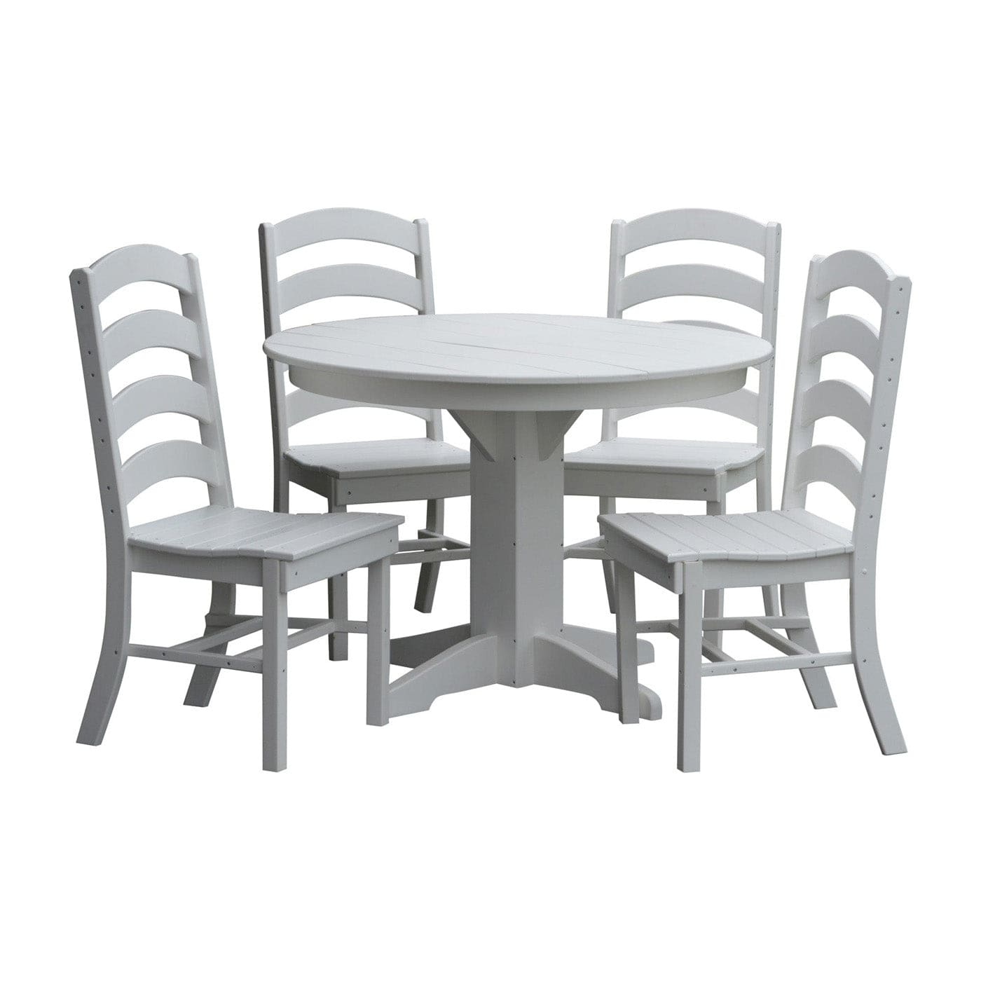 Keystone Amish Co. Josie 5-Piece Poly Outdoor Dining Set with Round Table