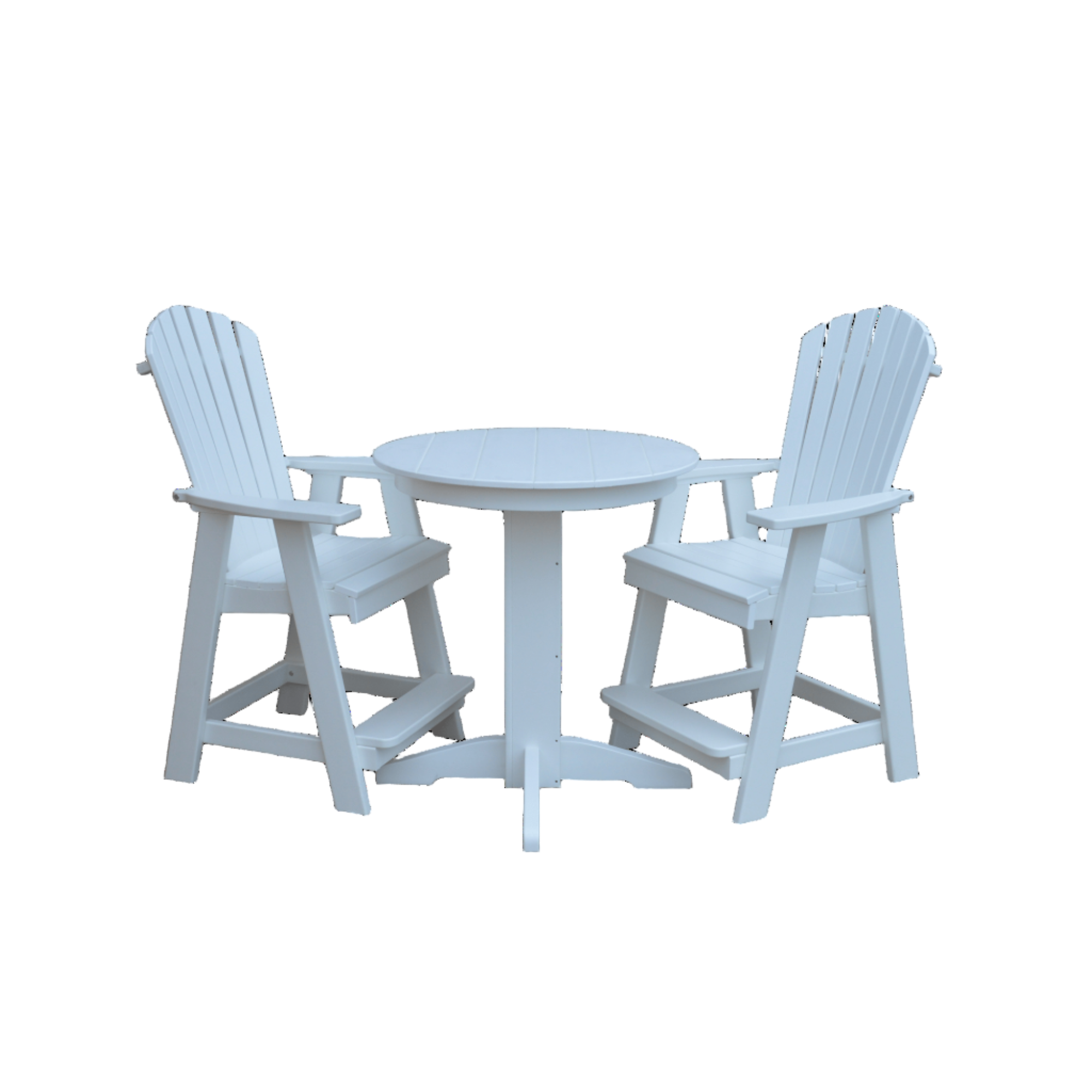 Keystone Amish Co. Sunburst 3-Piece Counter Height Dining Set with Round Table