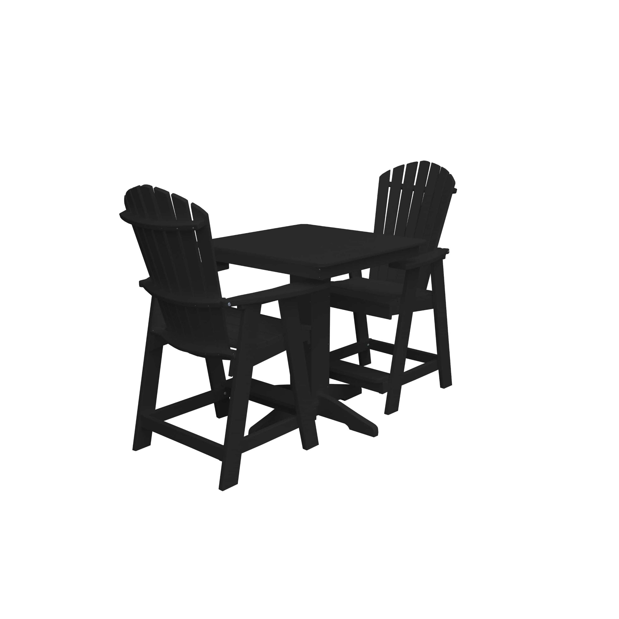 Keystone Amish Co. Sunburst 2-Person Counter Height Poly Dining Set