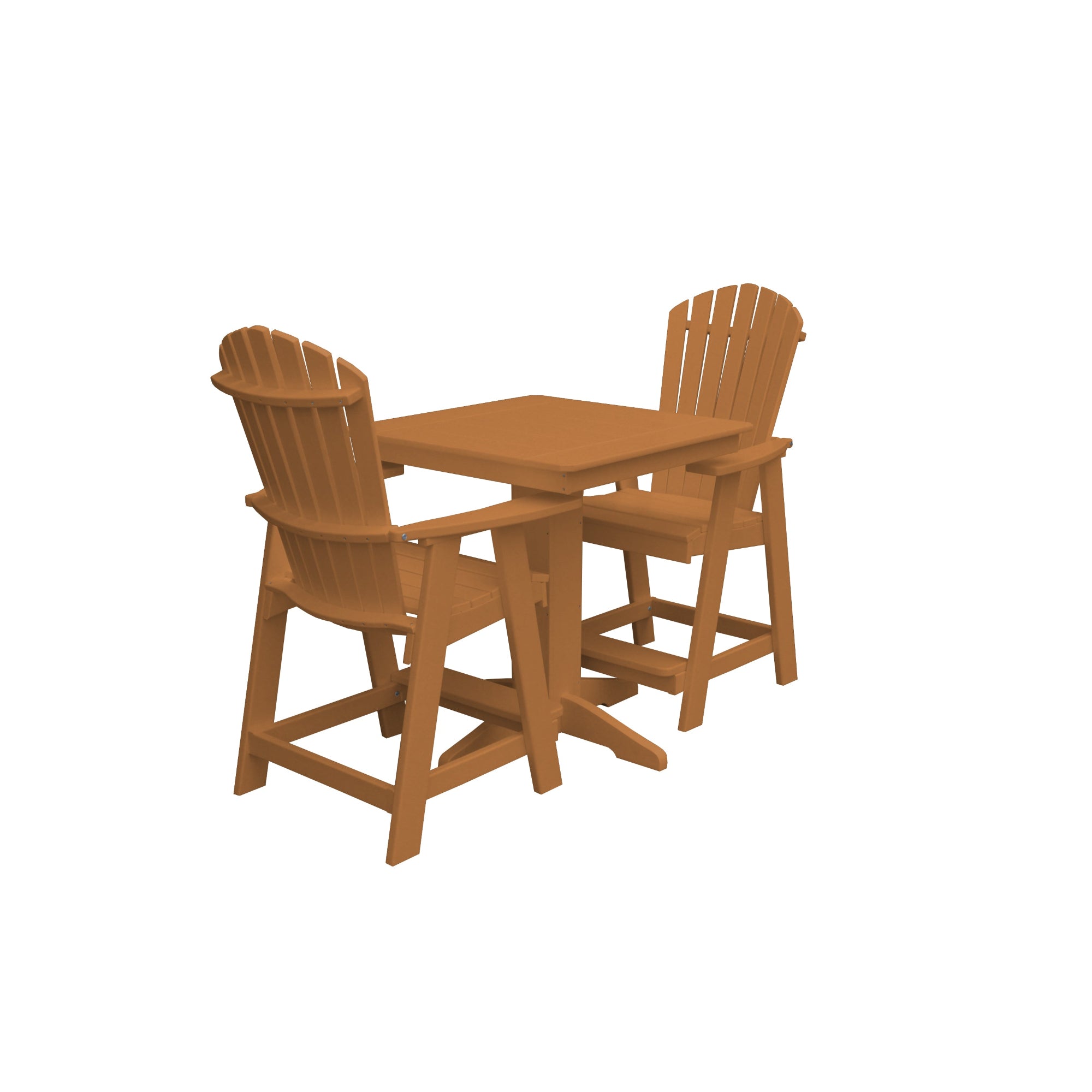 Keystone Amish Co. Sunburst 2-Person Counter Height Poly Dining Set