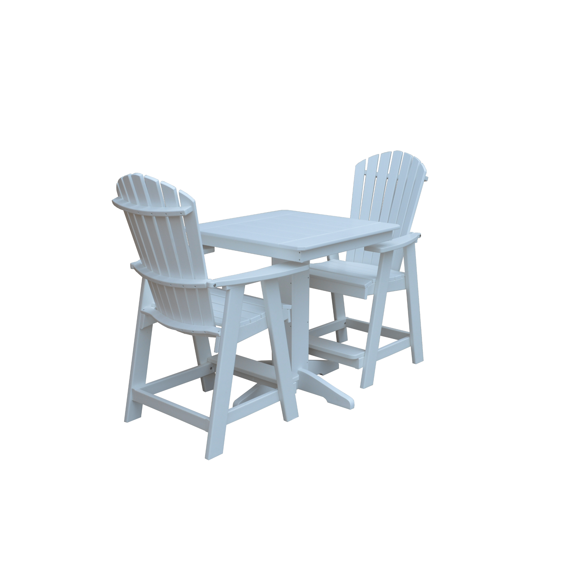 Keystone Amish Co. Sunburst 2-Person Counter Height Poly Dining Set