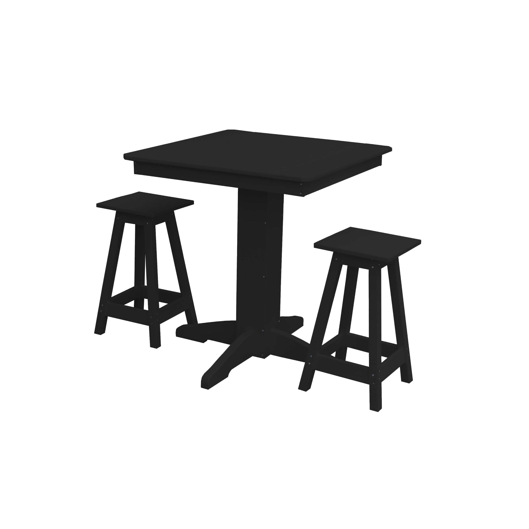 Keystone Amish Co. Poly Composite Riley 3-Piece Outdoor Counter Height Dining Set