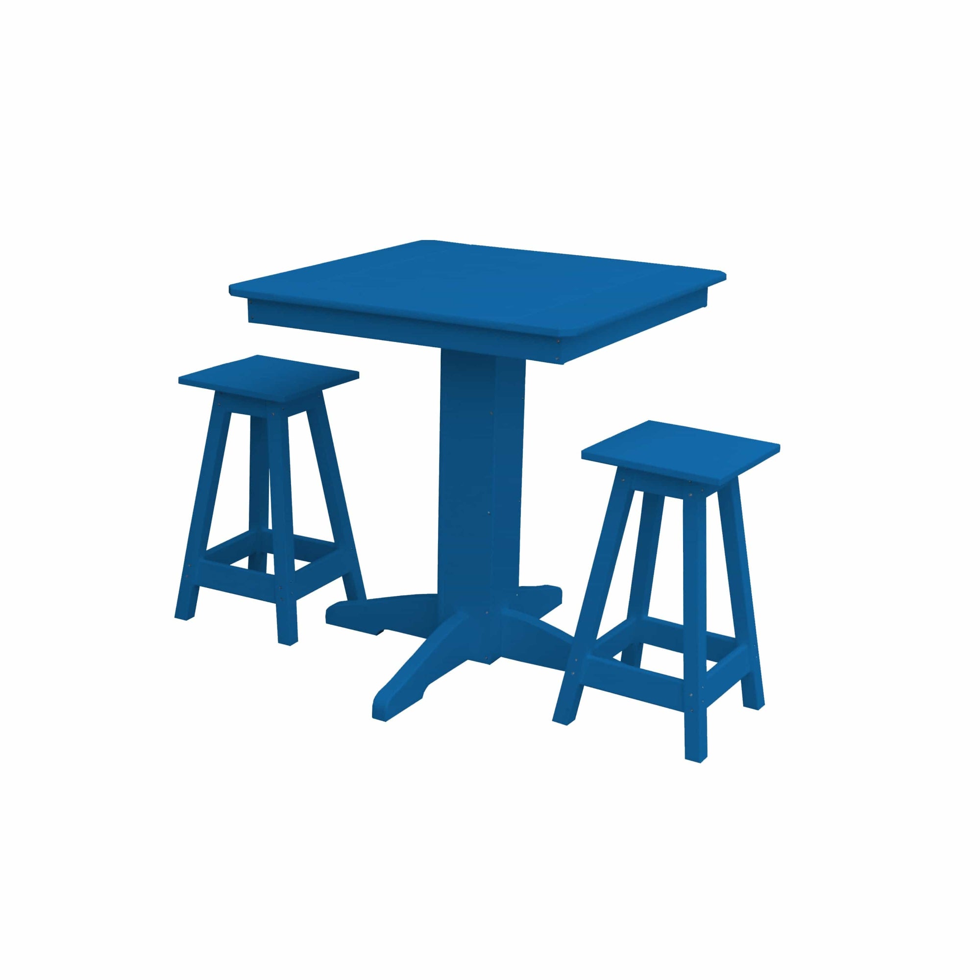 Keystone Amish Co. Poly Composite Riley 3-Piece Outdoor Counter Height Dining Set