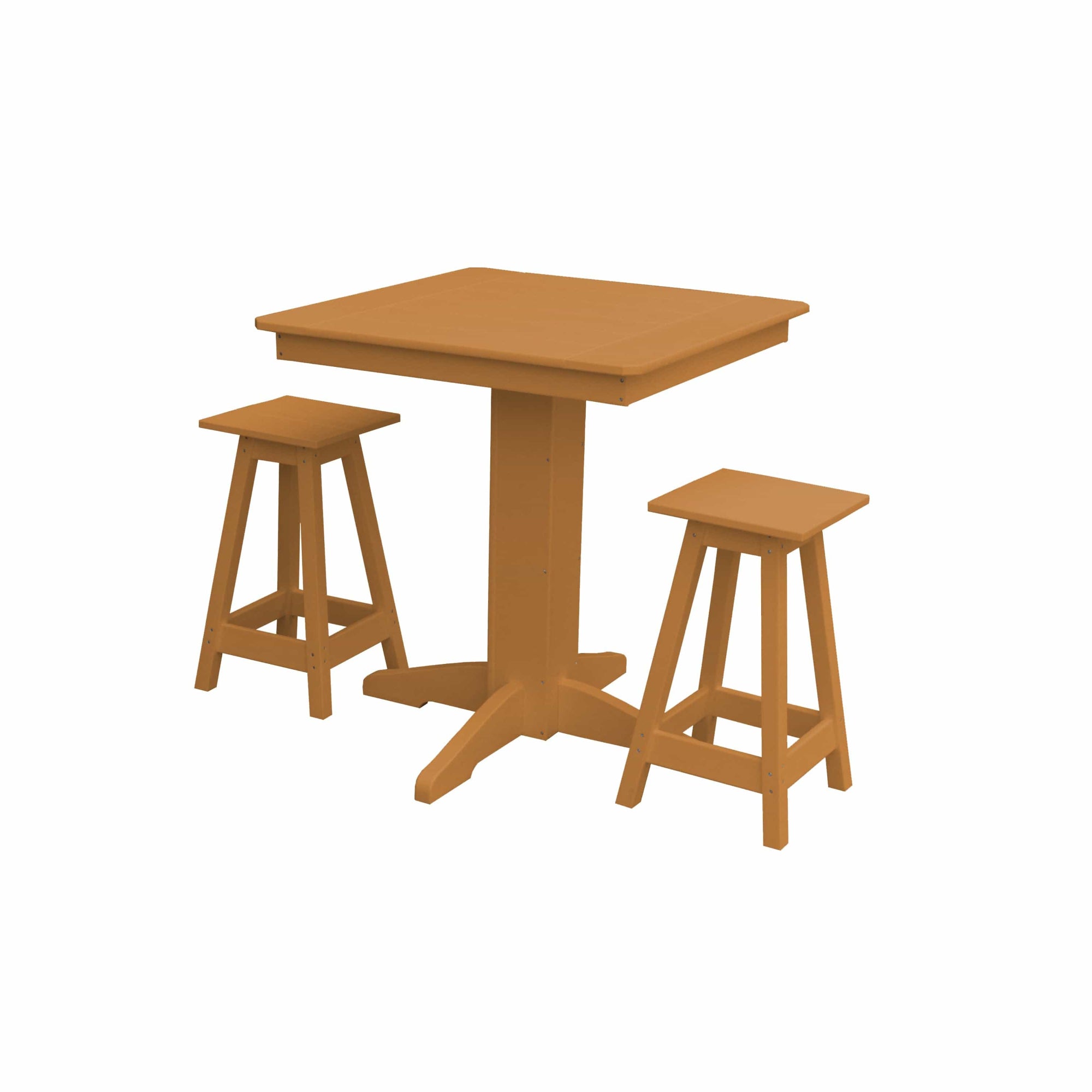 Keystone Amish Co. Poly Composite Riley 3-Piece Outdoor Counter Height Dining Set