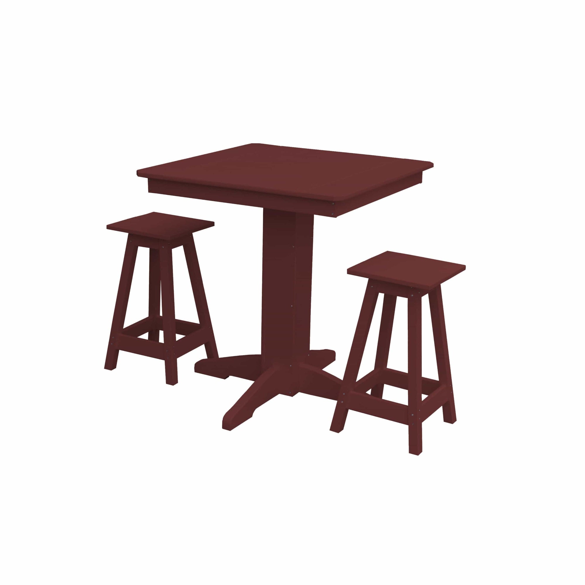 Keystone Amish Co. Poly Composite Riley 3-Piece Outdoor Counter Height Dining Set