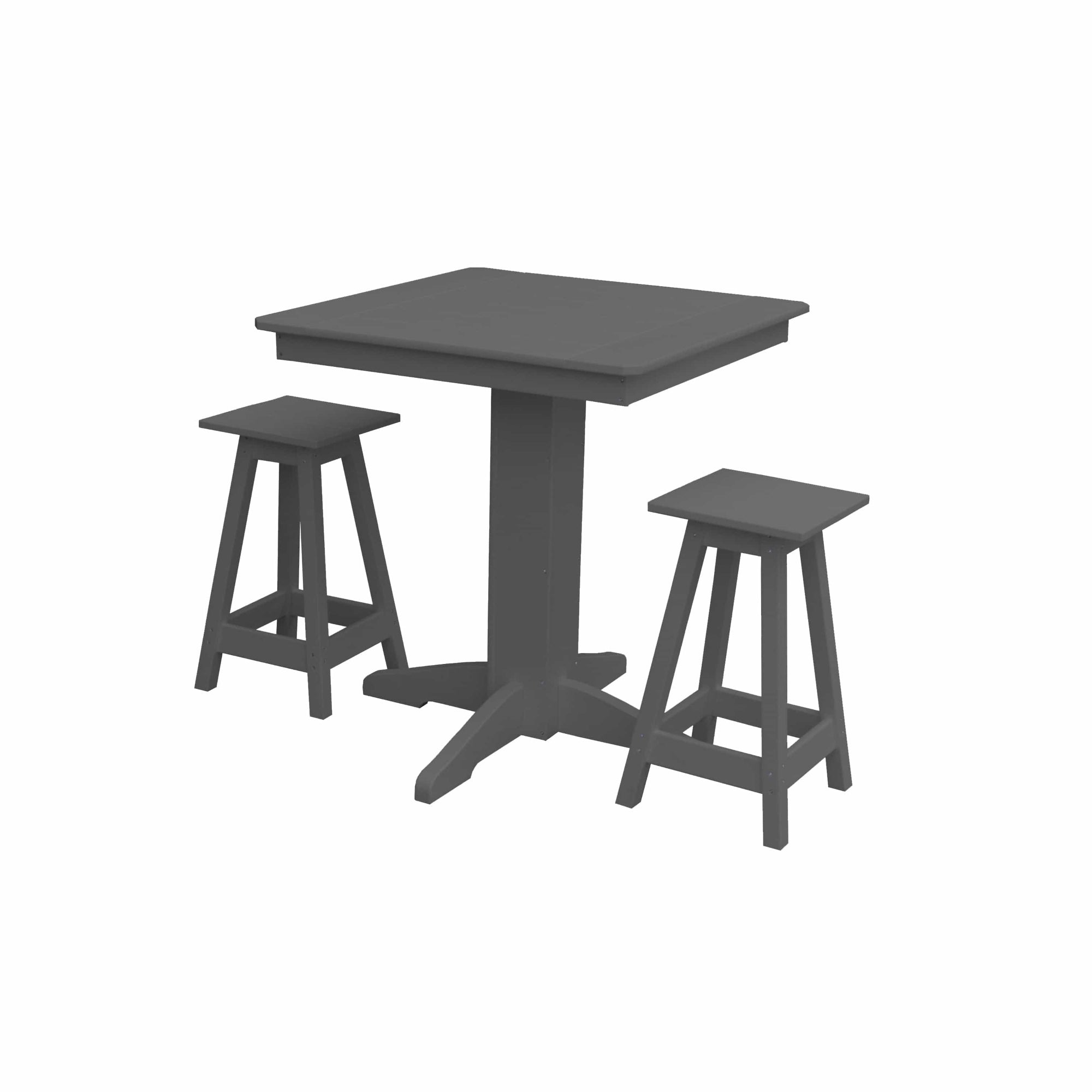 Keystone Amish Co. Poly Composite Riley 3-Piece Outdoor Counter Height Dining Set