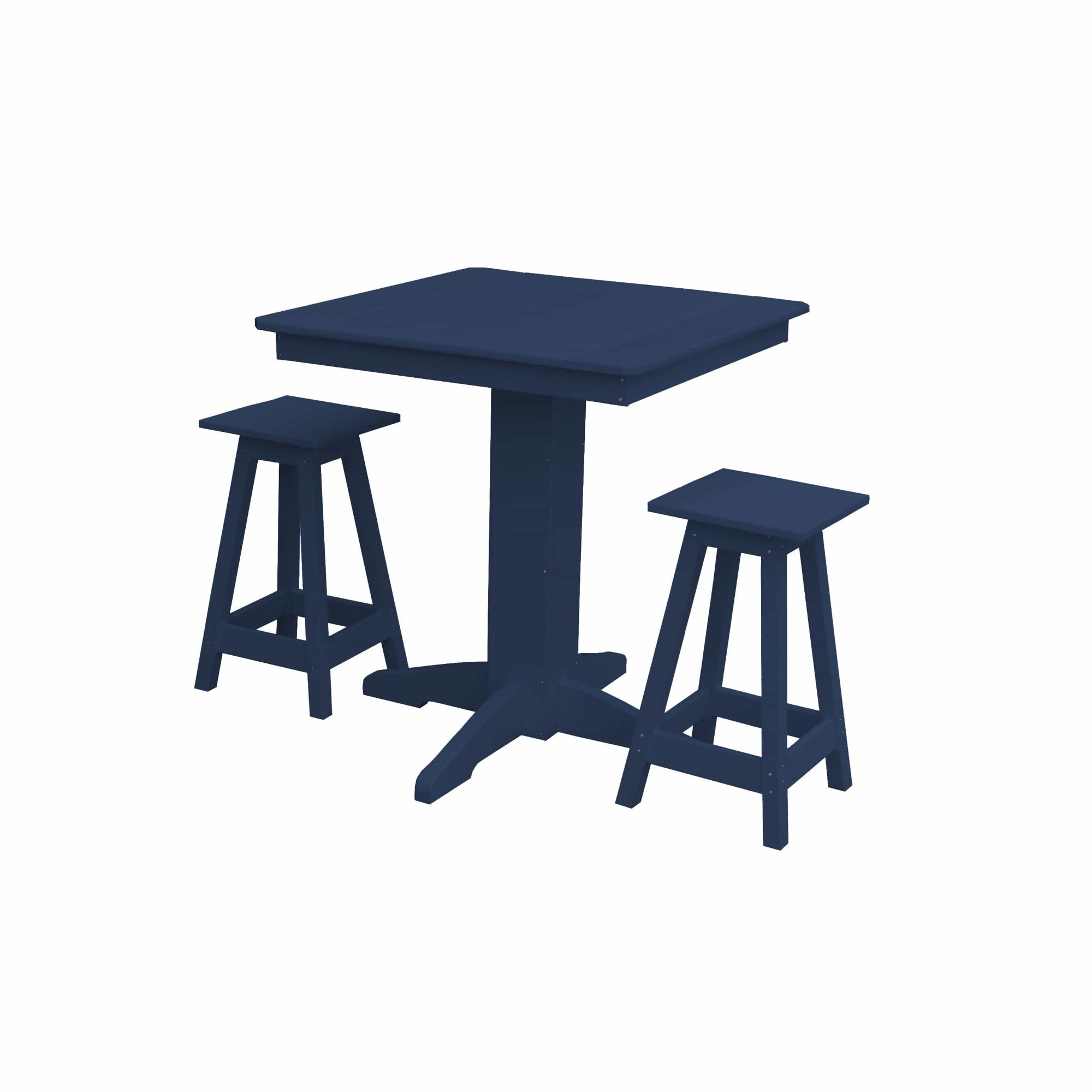 Keystone Amish Co. Poly Composite Riley 3-Piece Outdoor Counter Height Dining Set