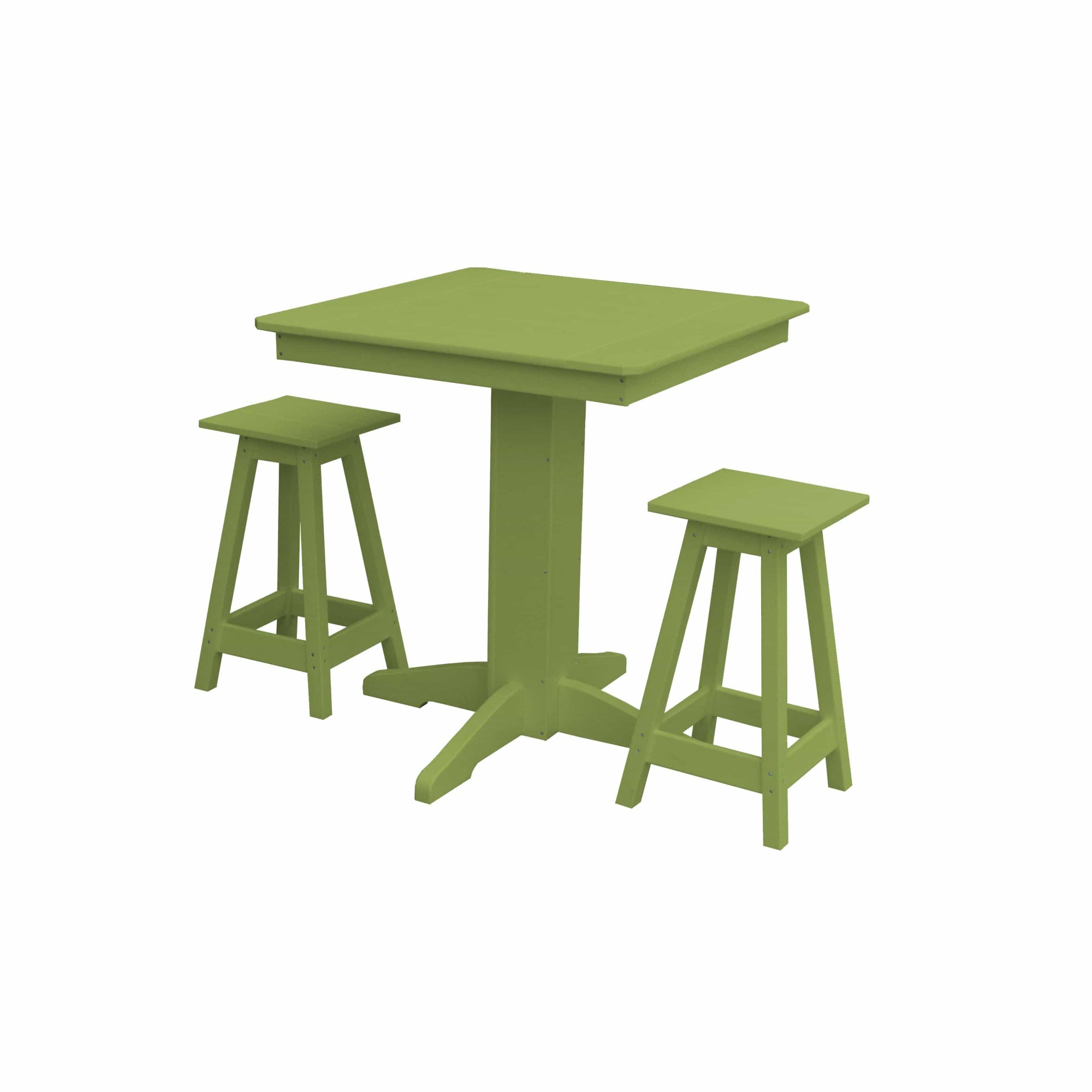 Keystone Amish Co. Poly Composite Riley 3-Piece Outdoor Counter Height Dining Set