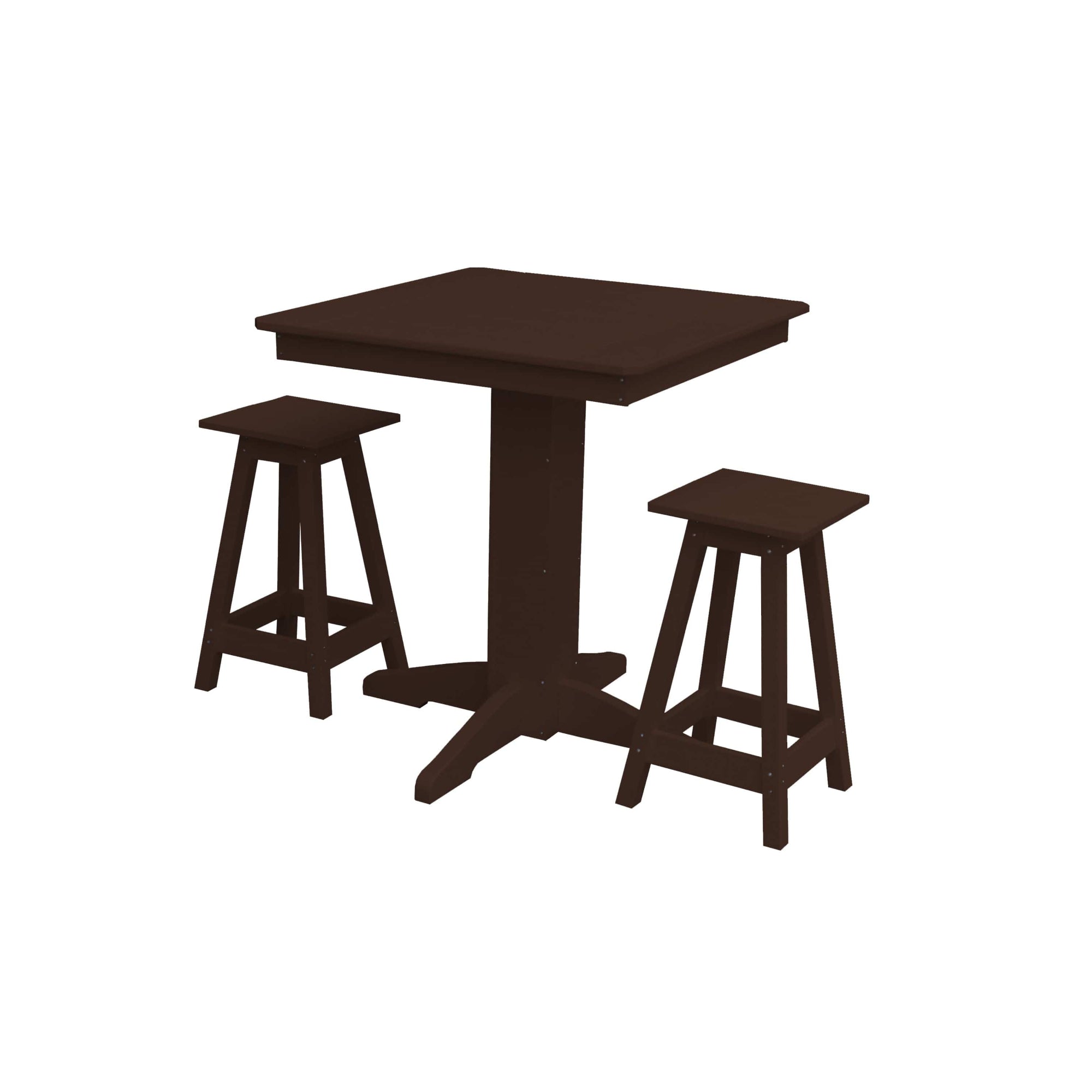 Keystone Amish Co. Poly Composite Riley 3-Piece Outdoor Counter Height Dining Set