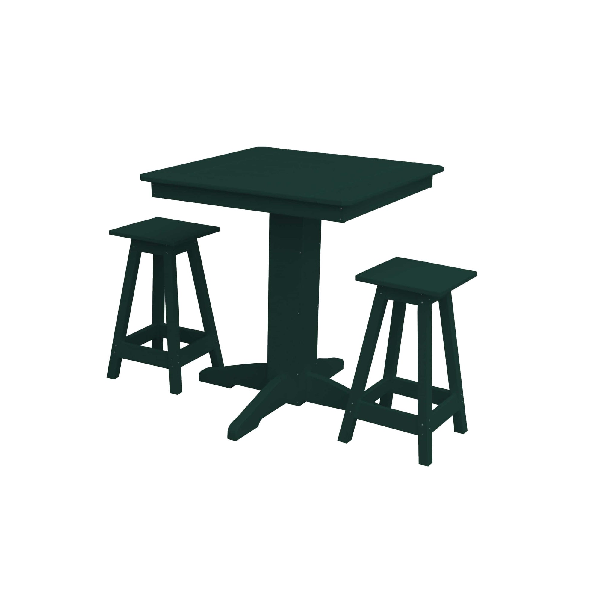 Keystone Amish Co. Poly Composite Riley 3-Piece Outdoor Counter Height Dining Set