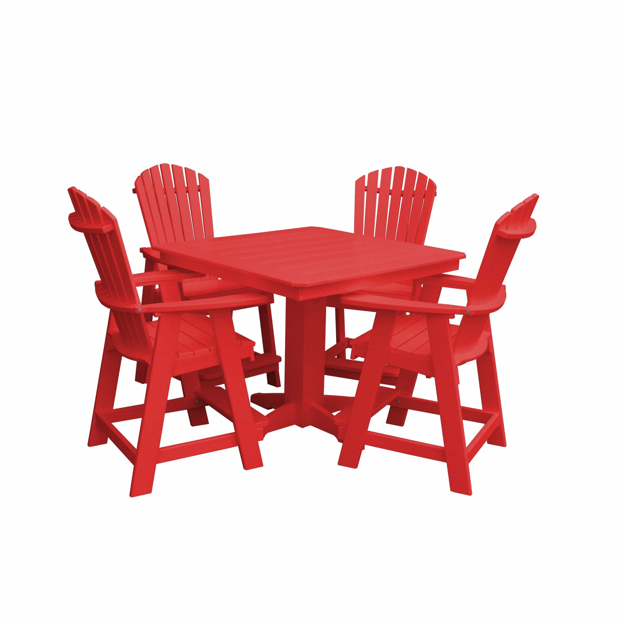 Keystone Amish Co. Sunburst 5-Piece Counter Height Poly Dining Set