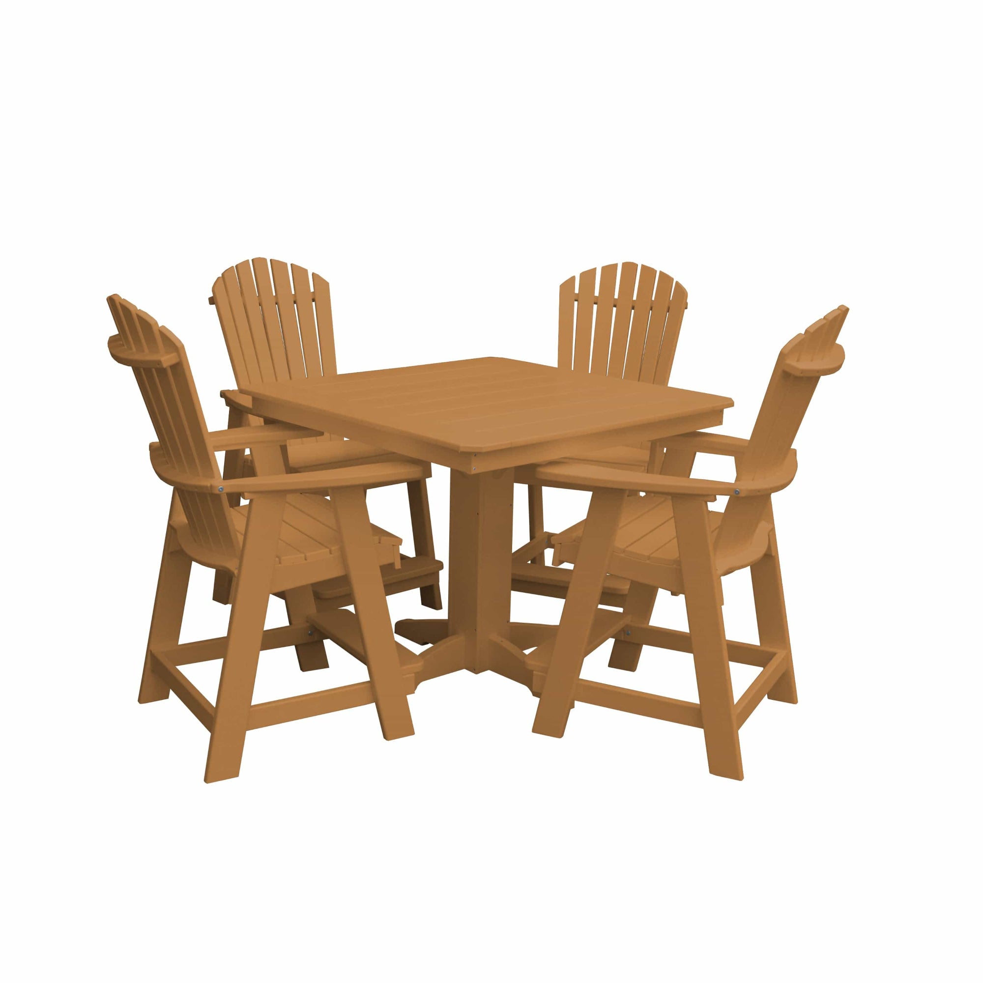 Keystone Amish Co. Sunburst 5-Piece Counter Height Poly Dining Set