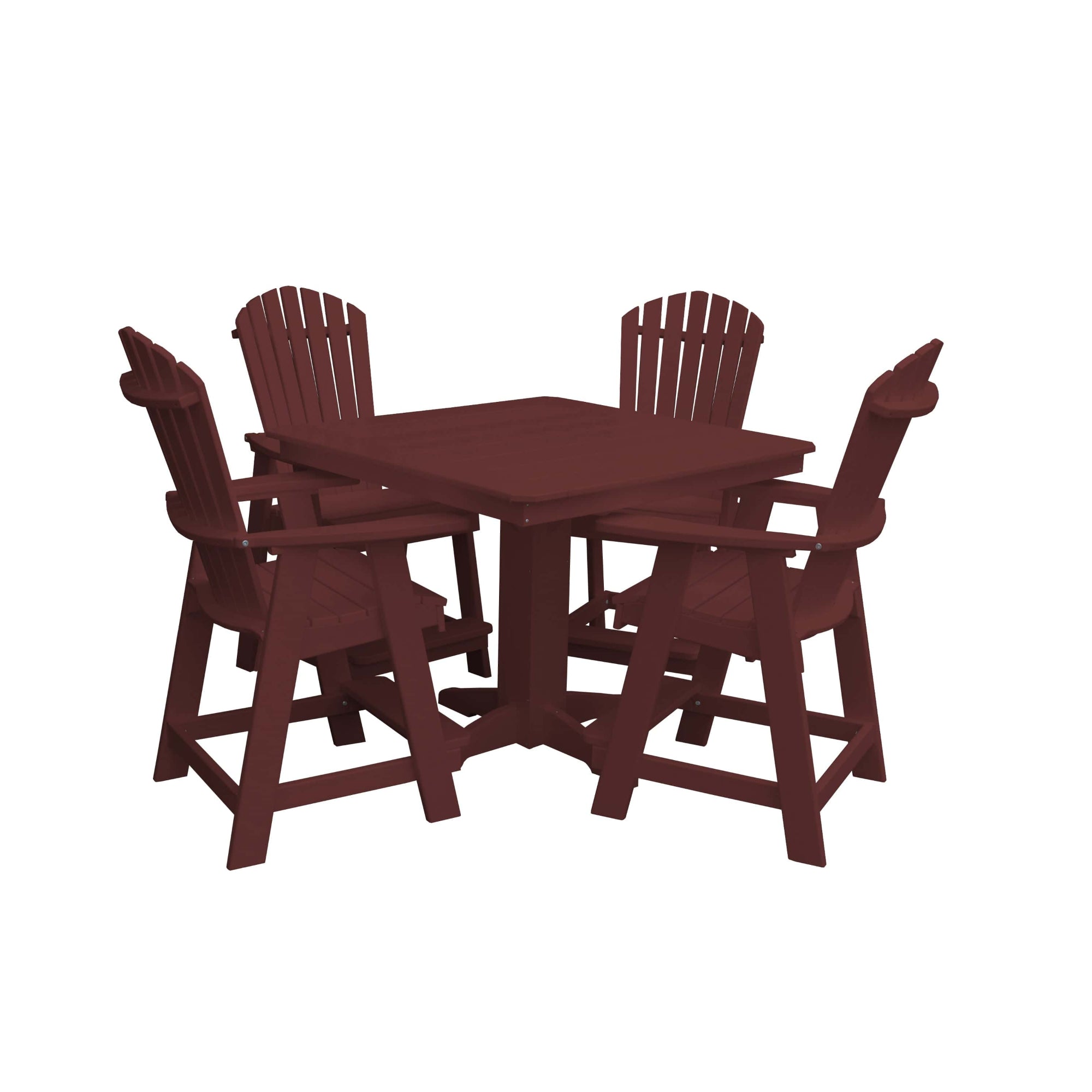Keystone Amish Co. Sunburst 5-Piece Counter Height Poly Dining Set