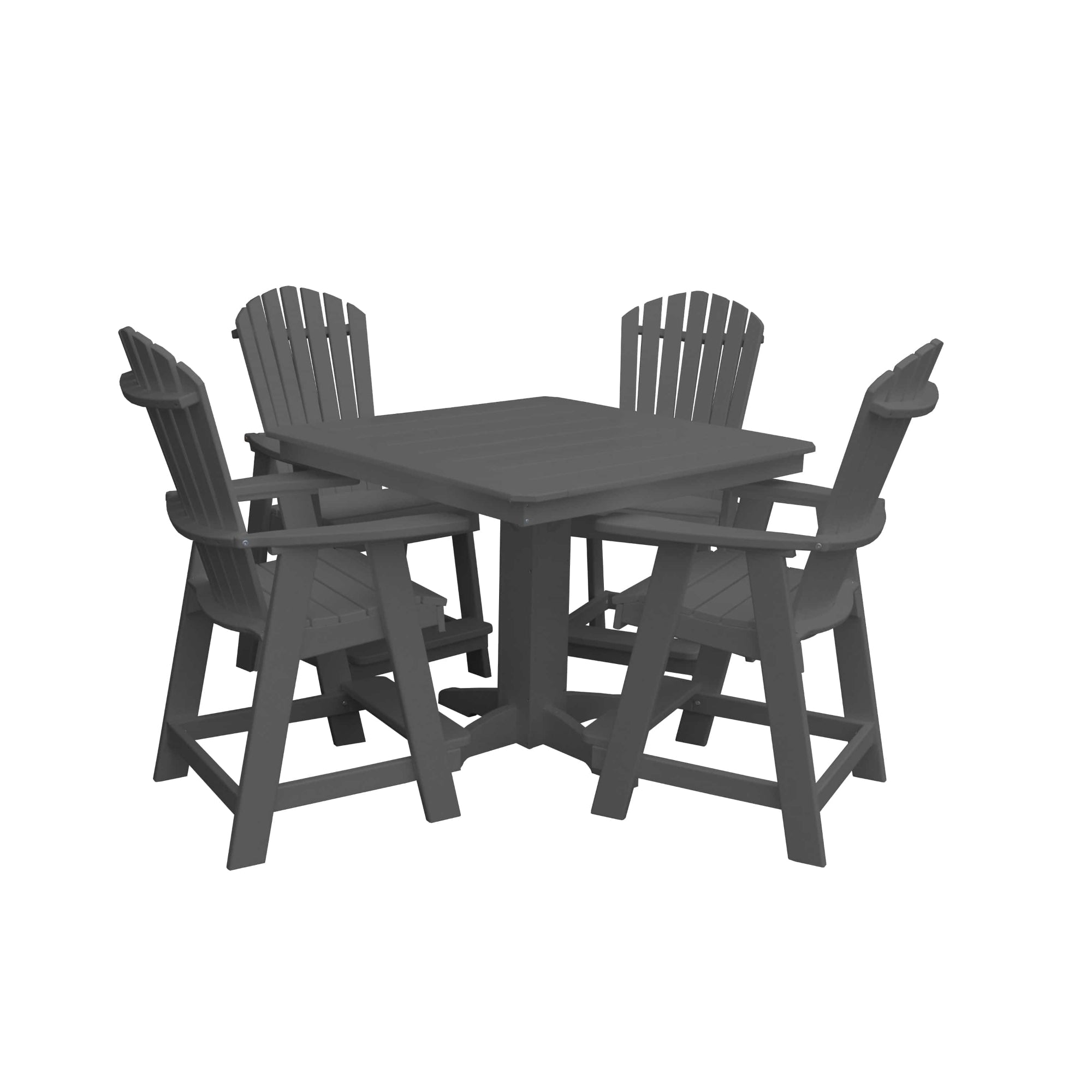 Keystone Amish Co. Sunburst 5-Piece Counter Height Poly Dining Set