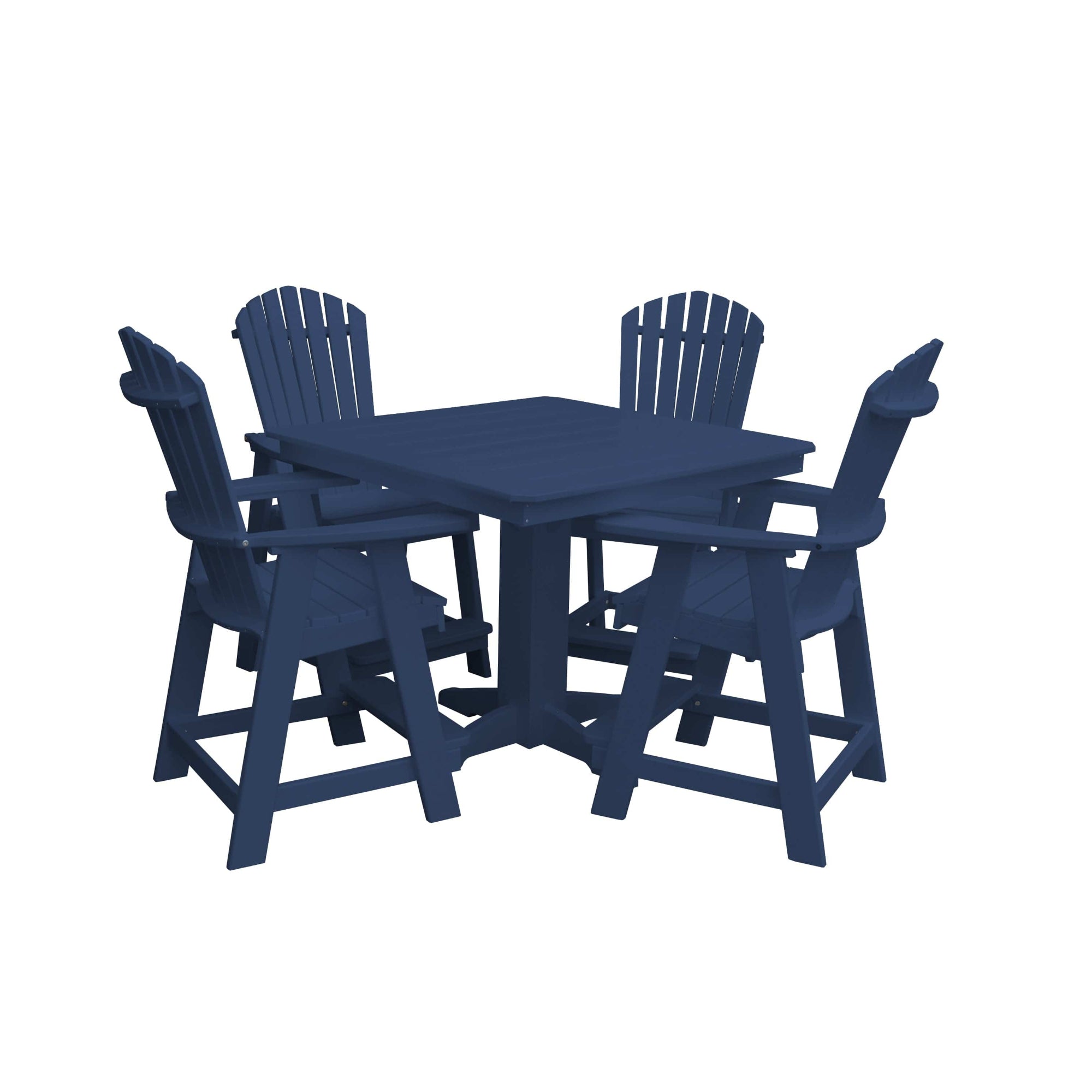 Keystone Amish Co. Sunburst 5-Piece Counter Height Poly Dining Set