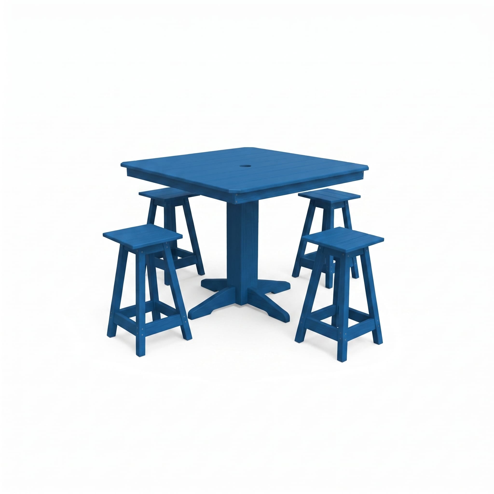 Keystone Amish Co. Riley 5-Piece Poly Counter Height Barstool Dining Set