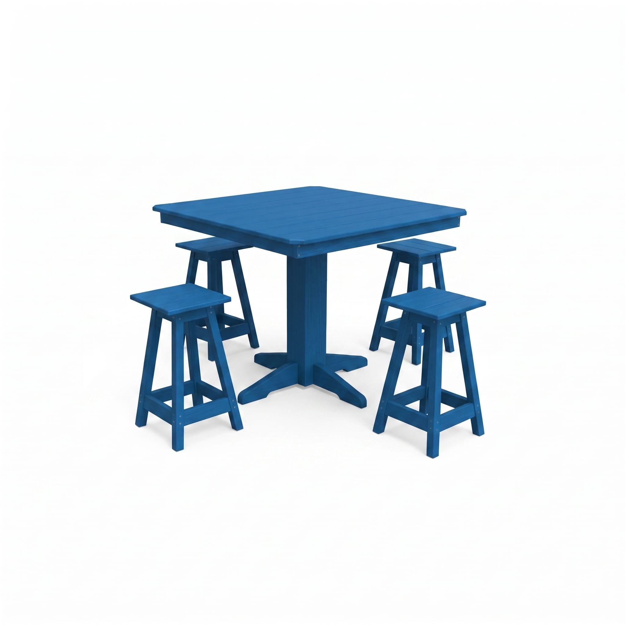 Keystone Amish Co. Riley 5-Piece Poly Counter Height Barstool Dining Set