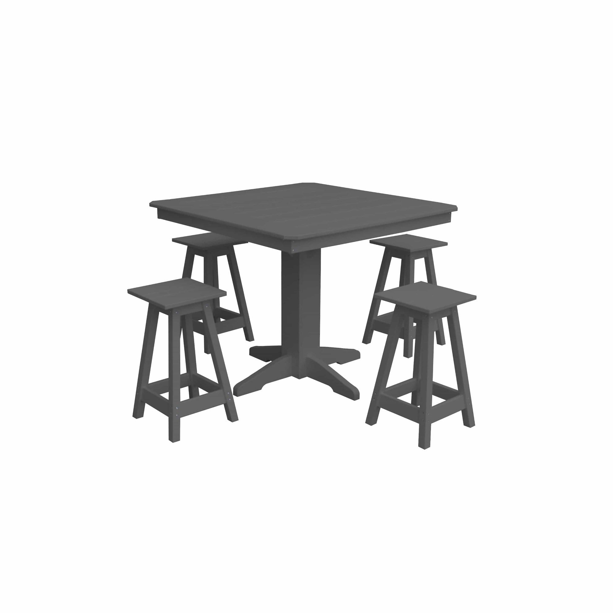 Keystone Amish Co. Riley 5-Piece Poly Counter Height Barstool Dining Set