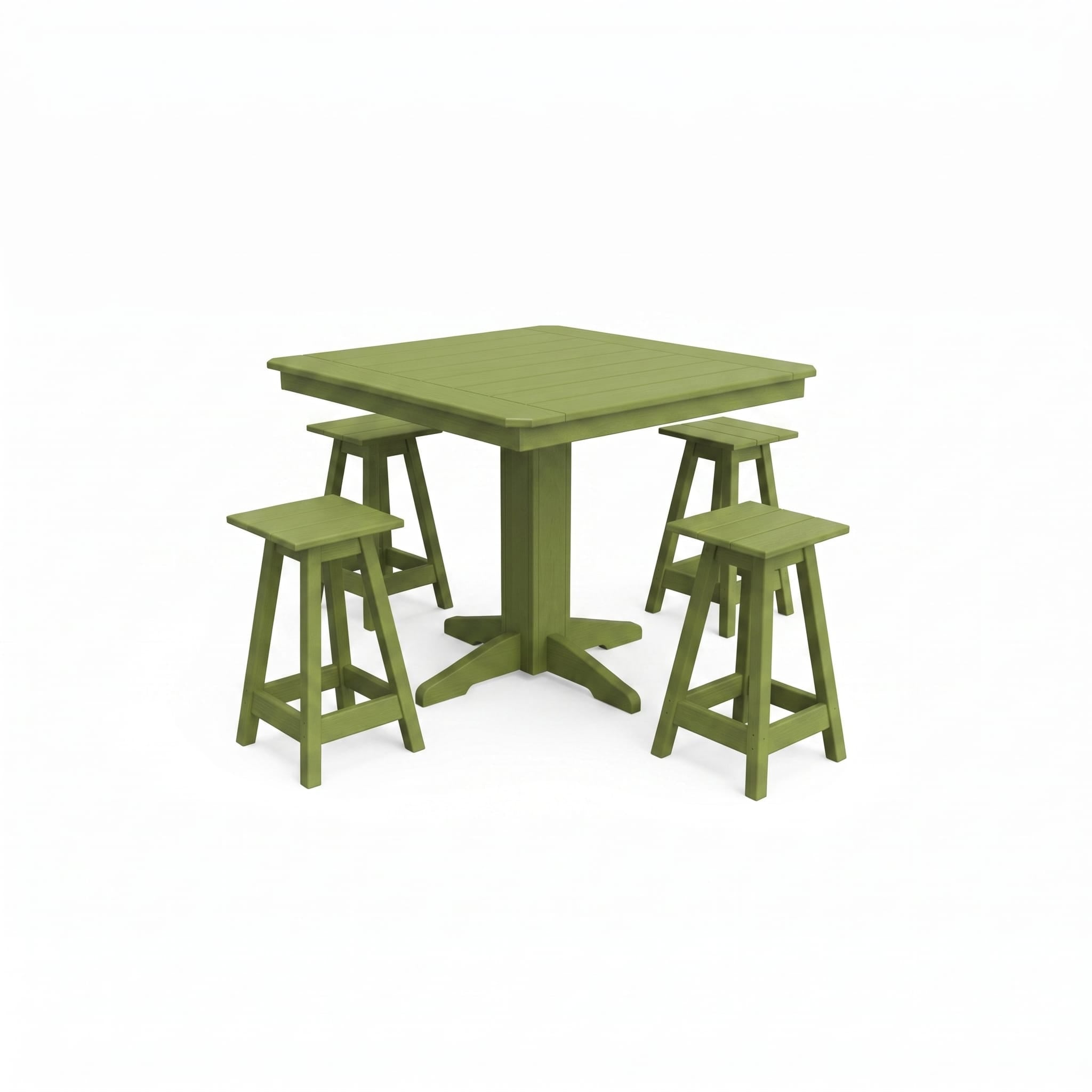 Keystone Amish Co. Riley 5-Piece Poly Counter Height Barstool Dining Set