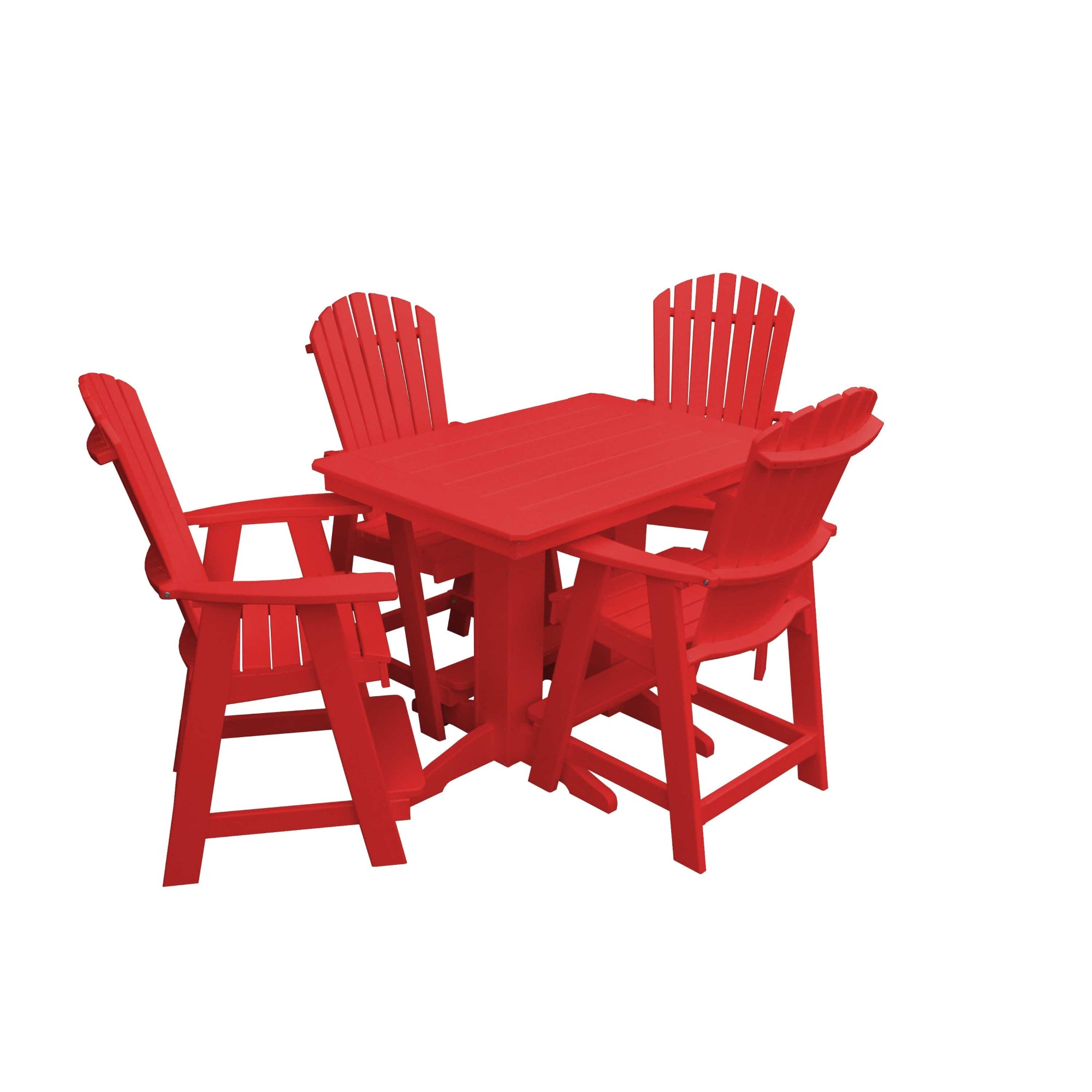 Keystone Amish Co. Sunburst 4-Person Counter Height Poly Dining Set