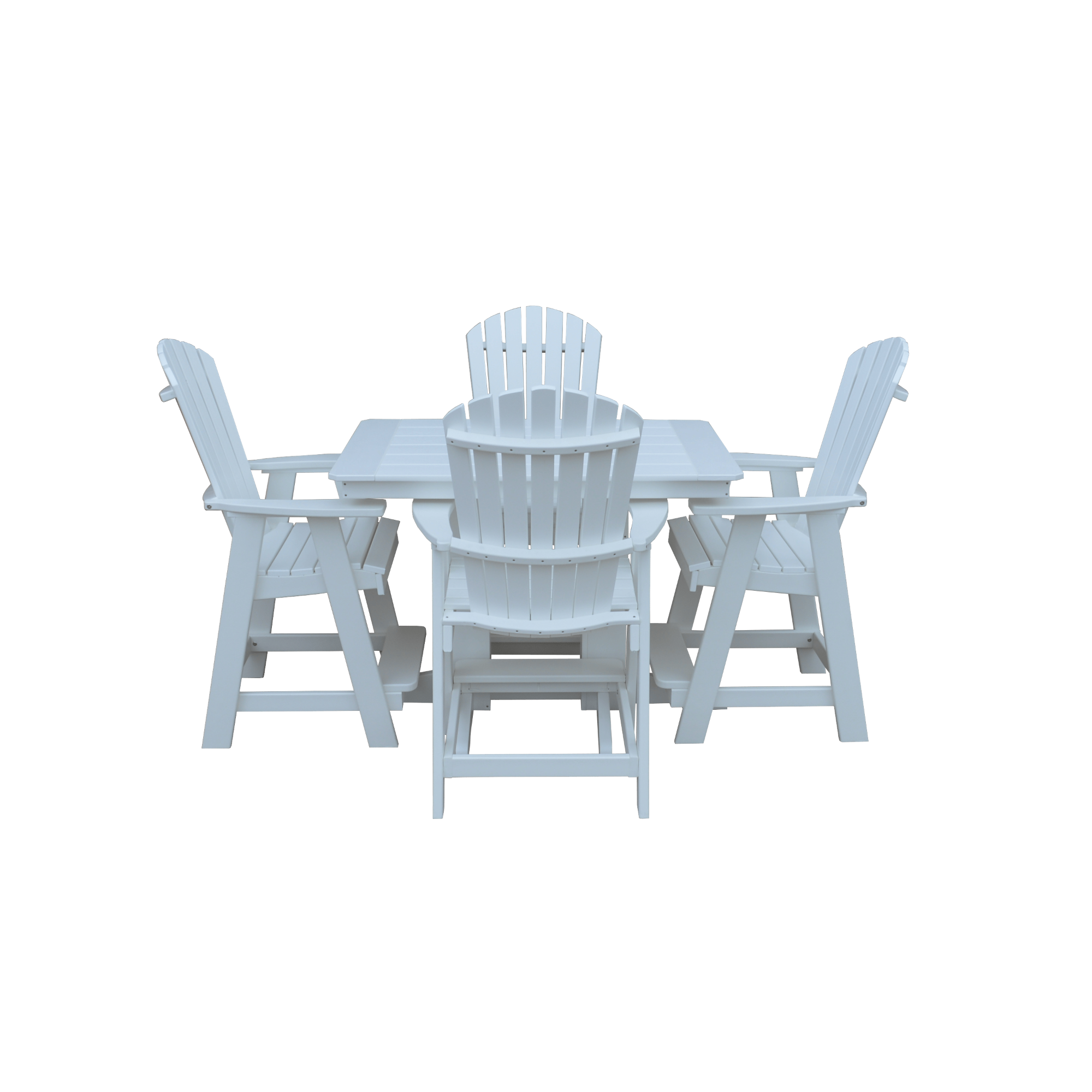 Keystone Amish Co. Sunburst 4-Person Counter Height Poly Dining Set