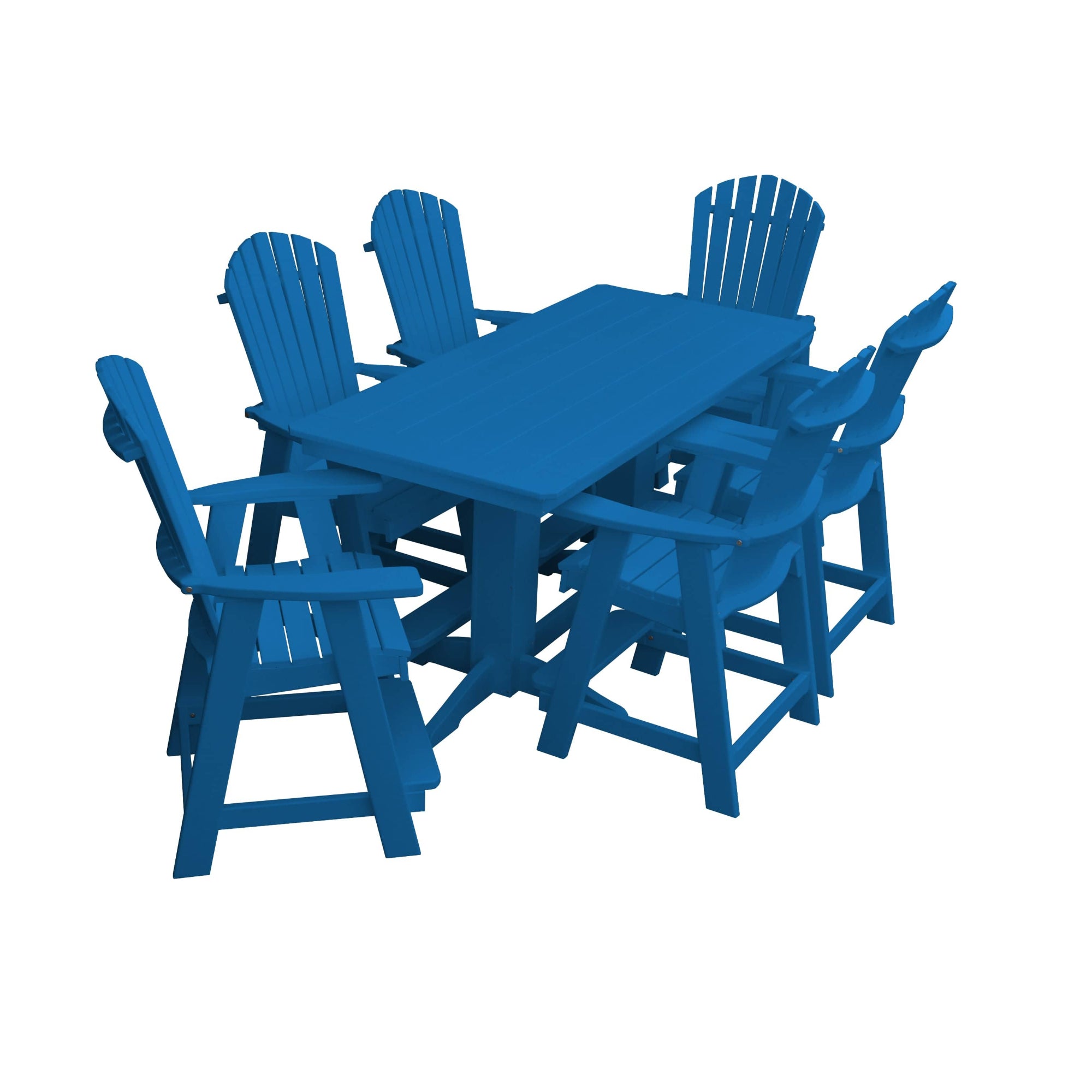 Keystone Amish Co. Sunburst 7-Piece Poly Counter Height Dining Set