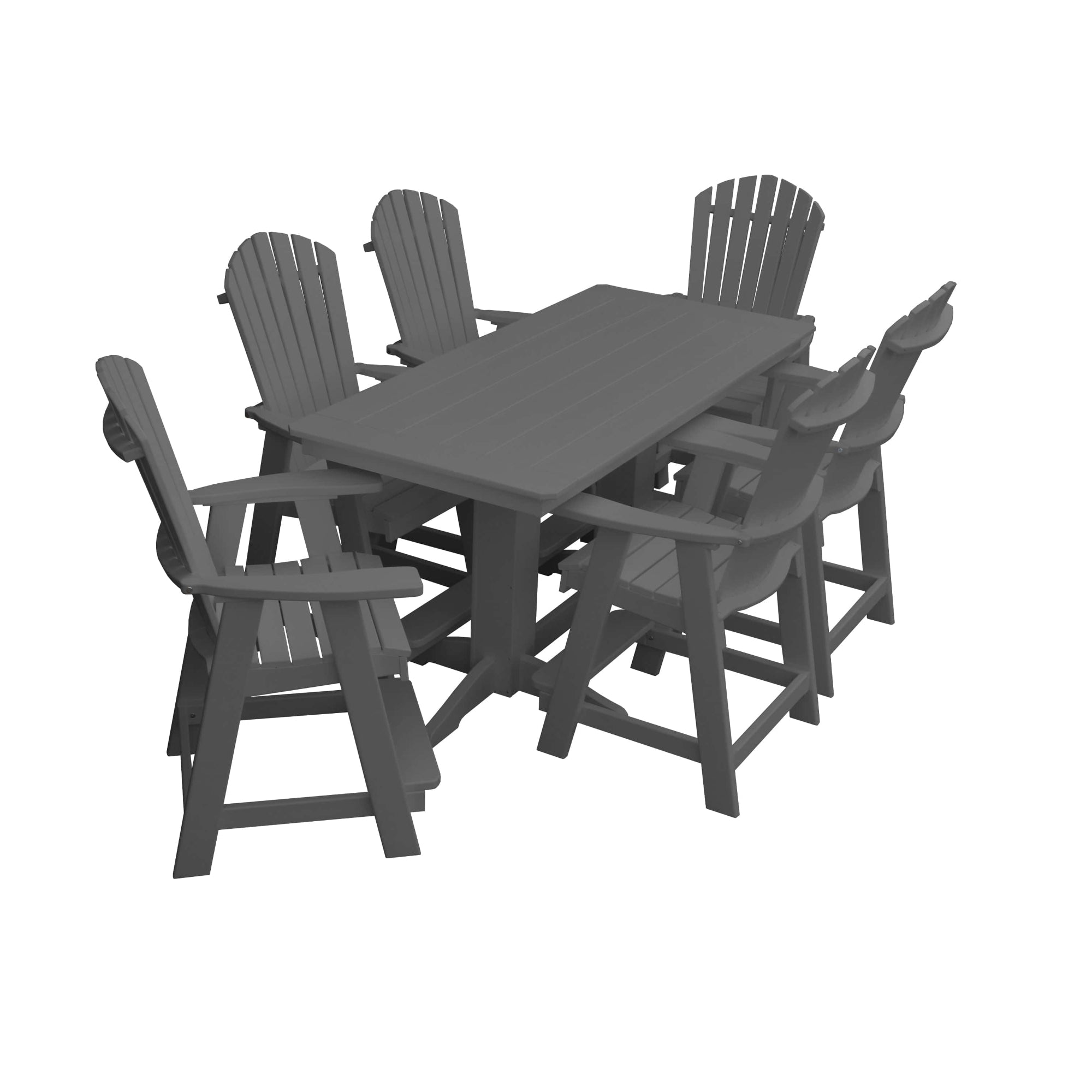 Keystone Amish Co. Sunburst 7-Piece Poly Counter Height Dining Set