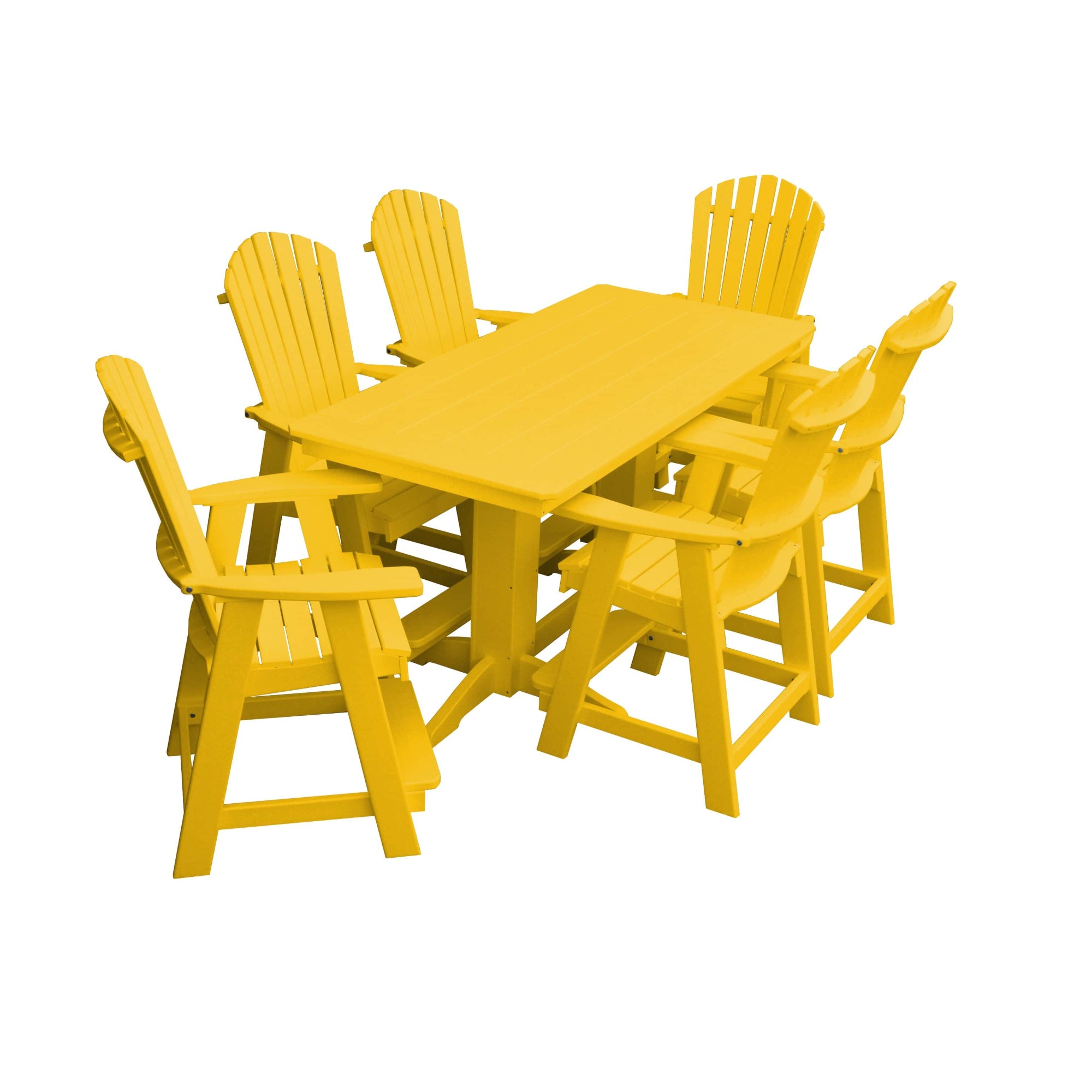 Keystone Amish Co. Sunburst 7-Piece Poly Counter Height Dining Set