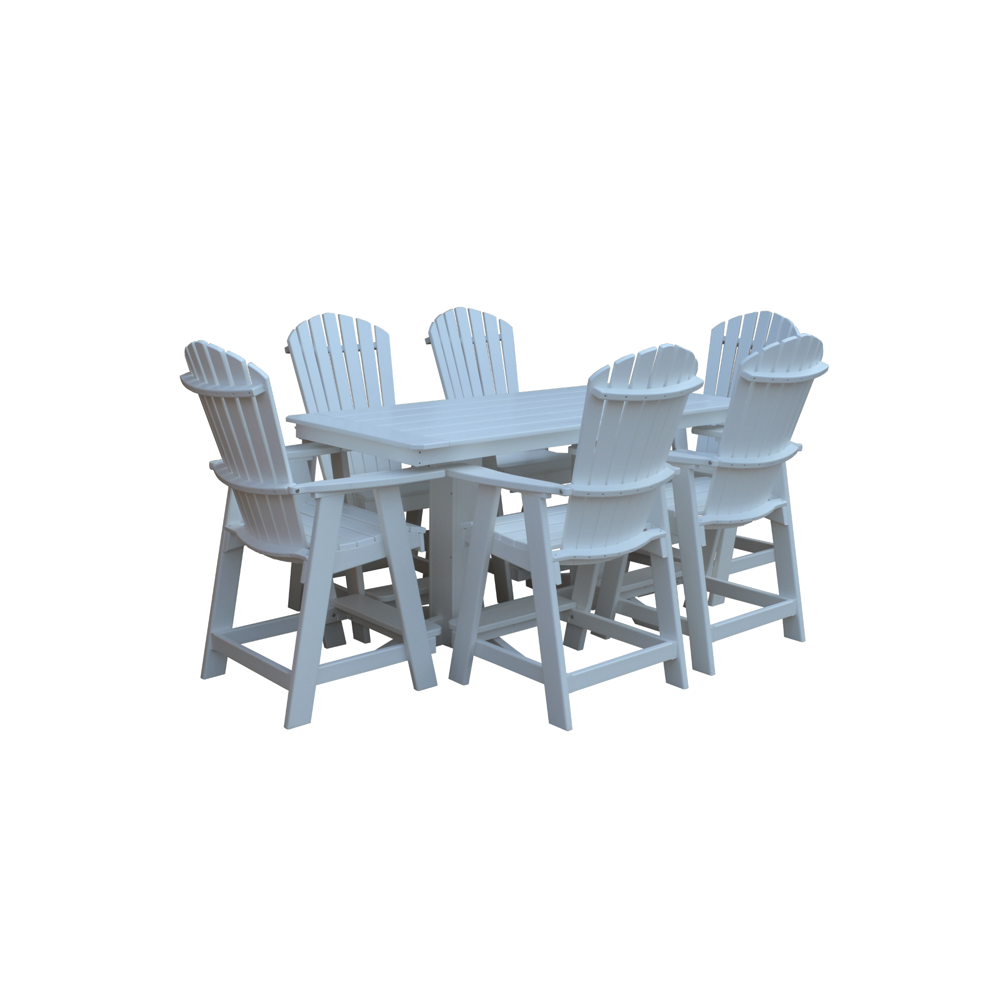 Keystone Amish Co. Sunburst 7-Piece Poly Counter Height Dining Set