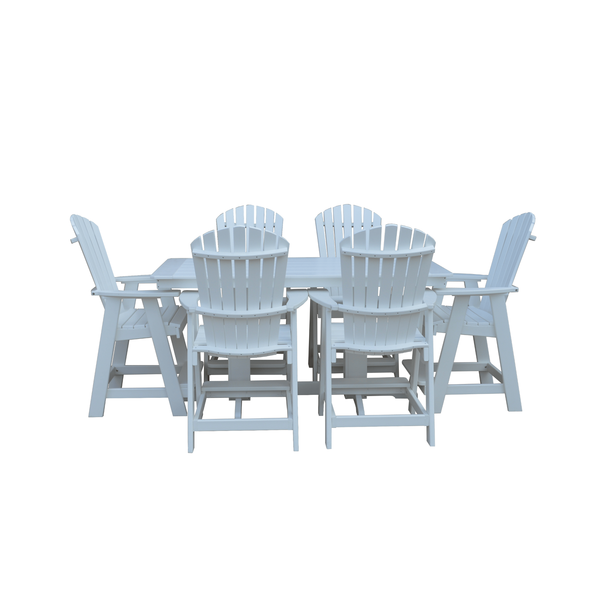 Keystone Amish Co. Sunburst 7-Piece Poly Counter Height Dining Set
