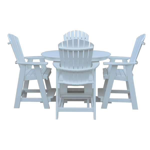 Keystone Amish Co. Sunburst 5-Piece Poly Counter Height Oval Dining Set