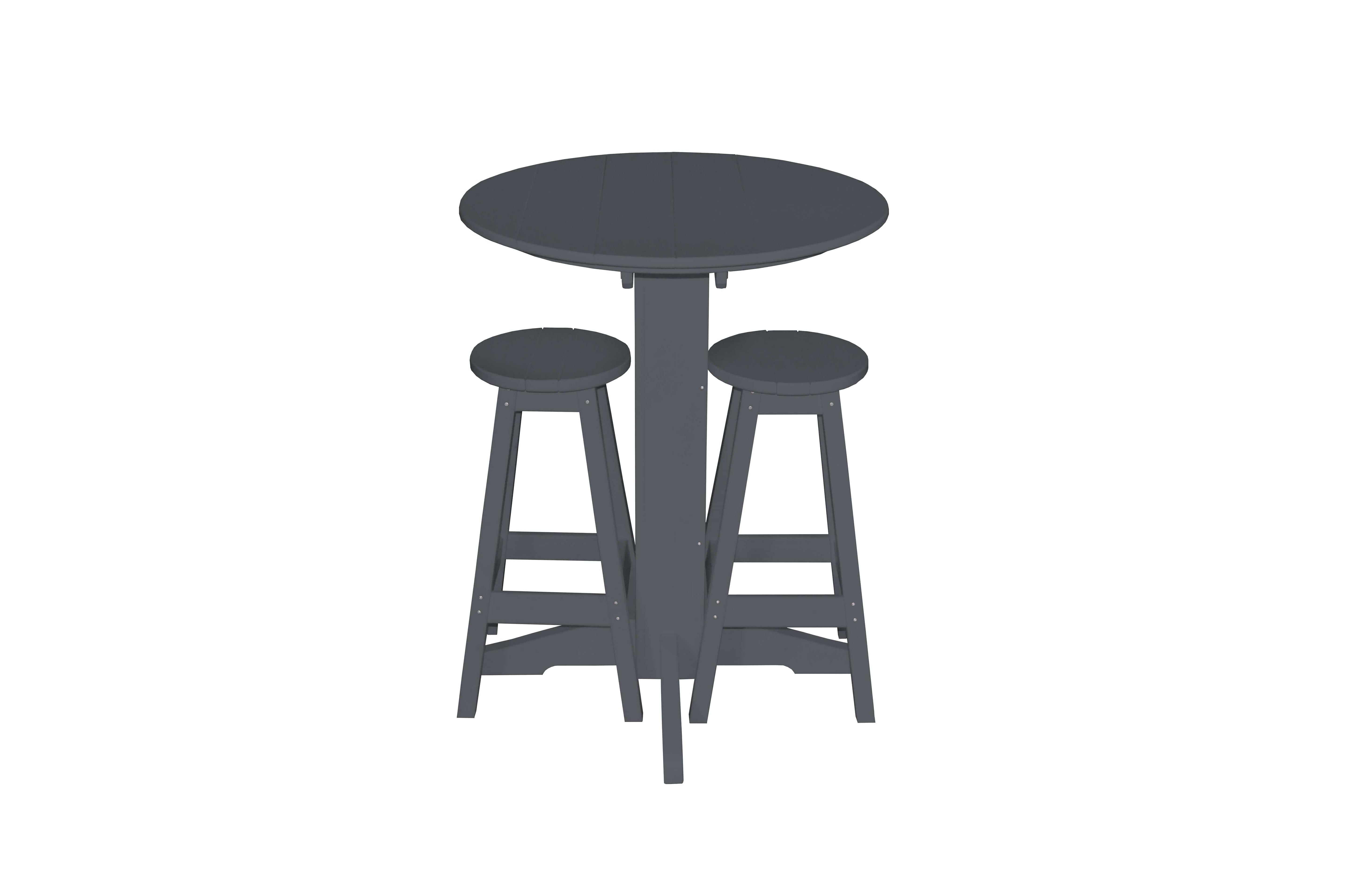 Keystone Amish Co. Sierra 2 Person Poly Round Bar Dining Set