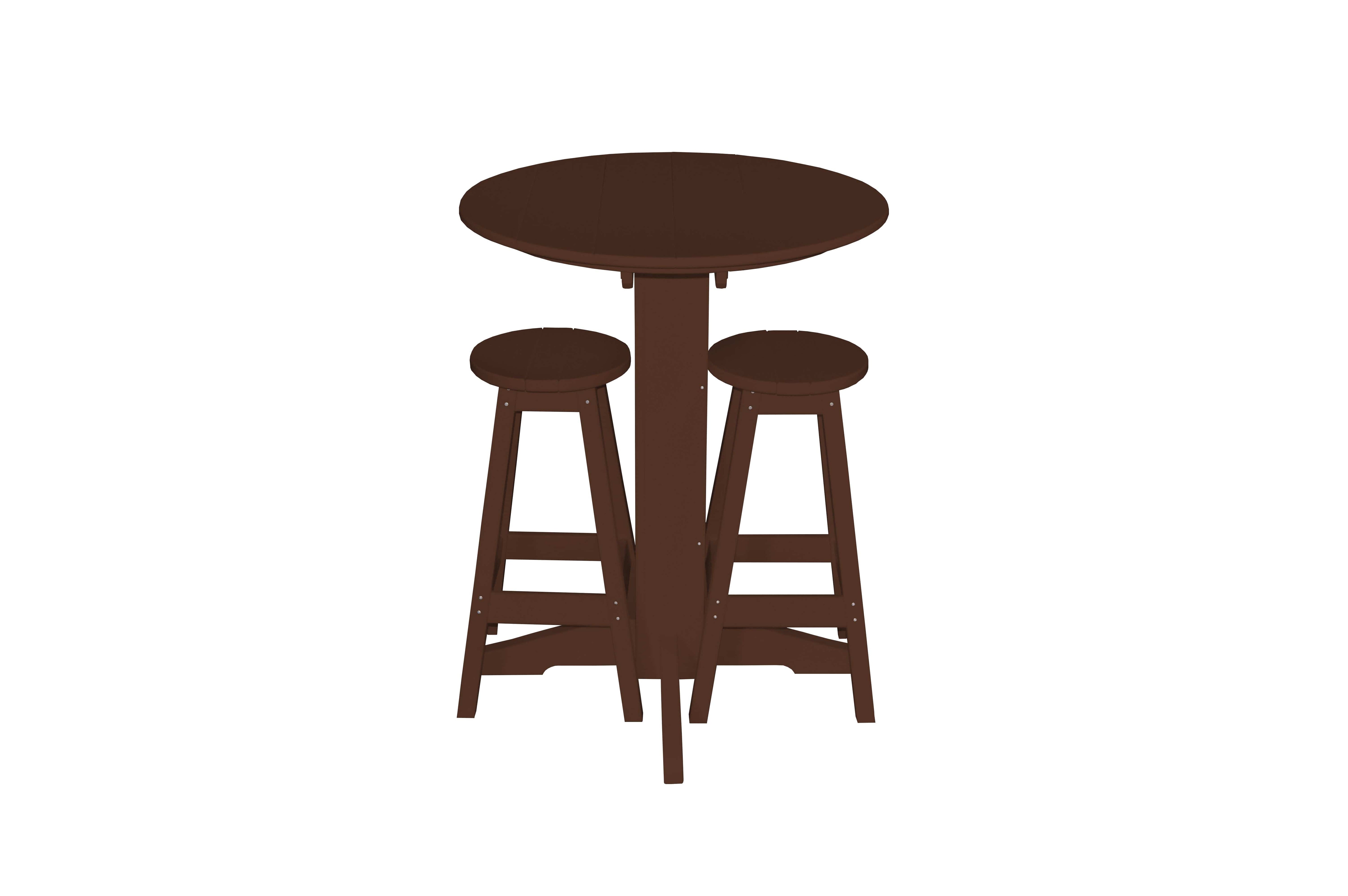 Keystone Amish Co. Sierra 2 Person Poly Round Bar Dining Set