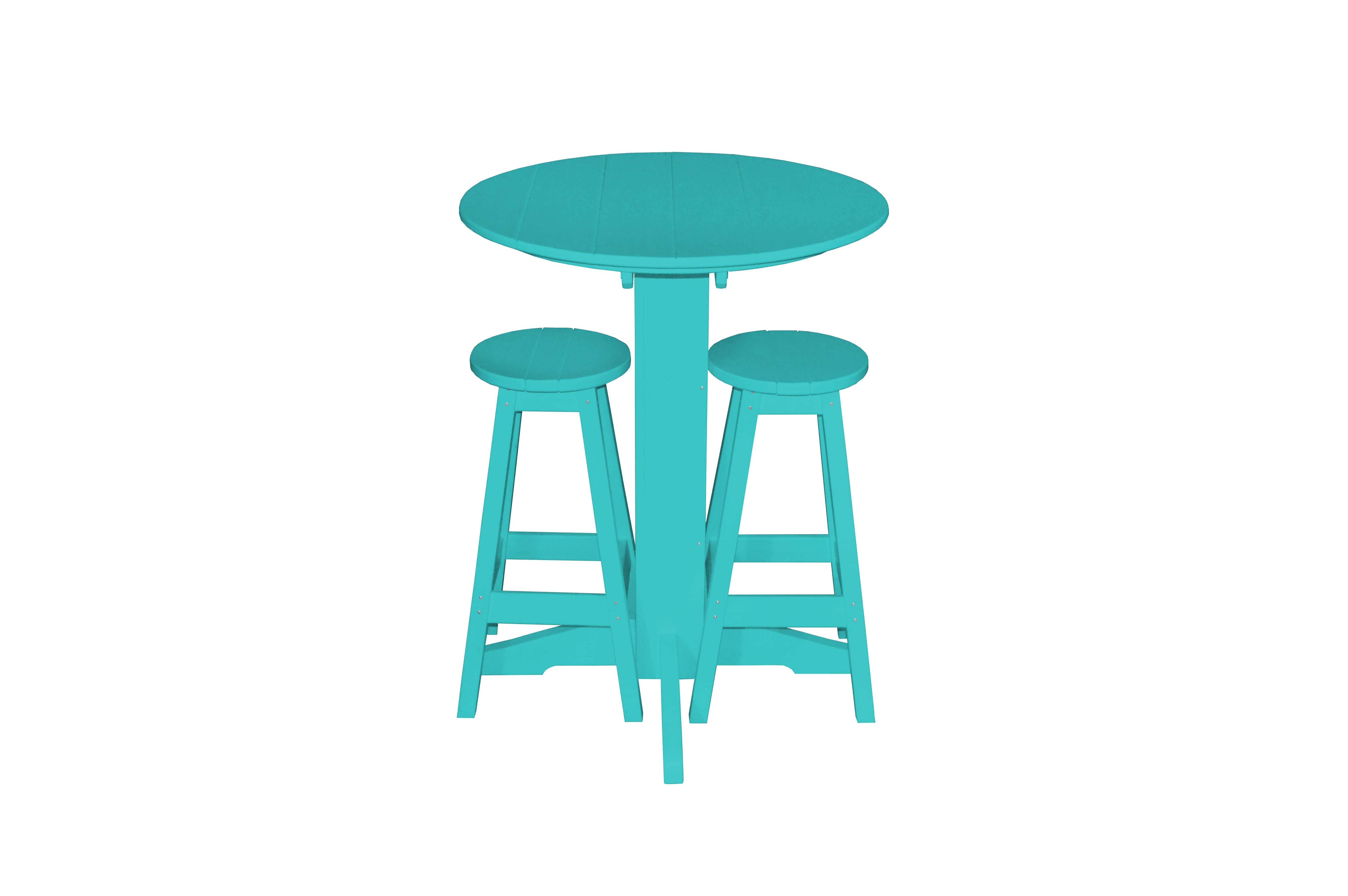 Keystone Amish Co. Sierra 2 Person Poly Round Bar Dining Set