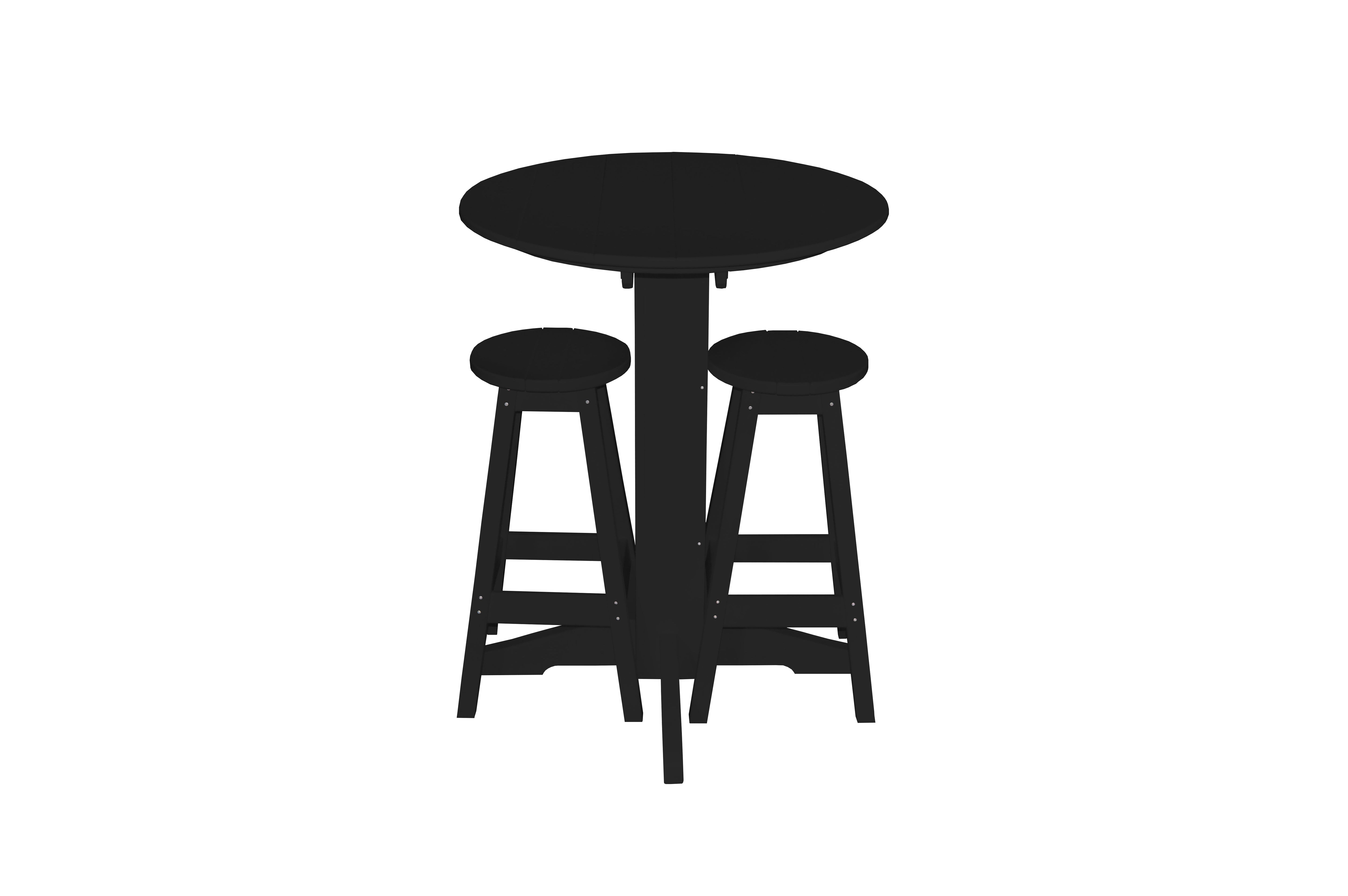 Keystone Amish Co. Sierra 2 Person Poly Round Bar Dining Set