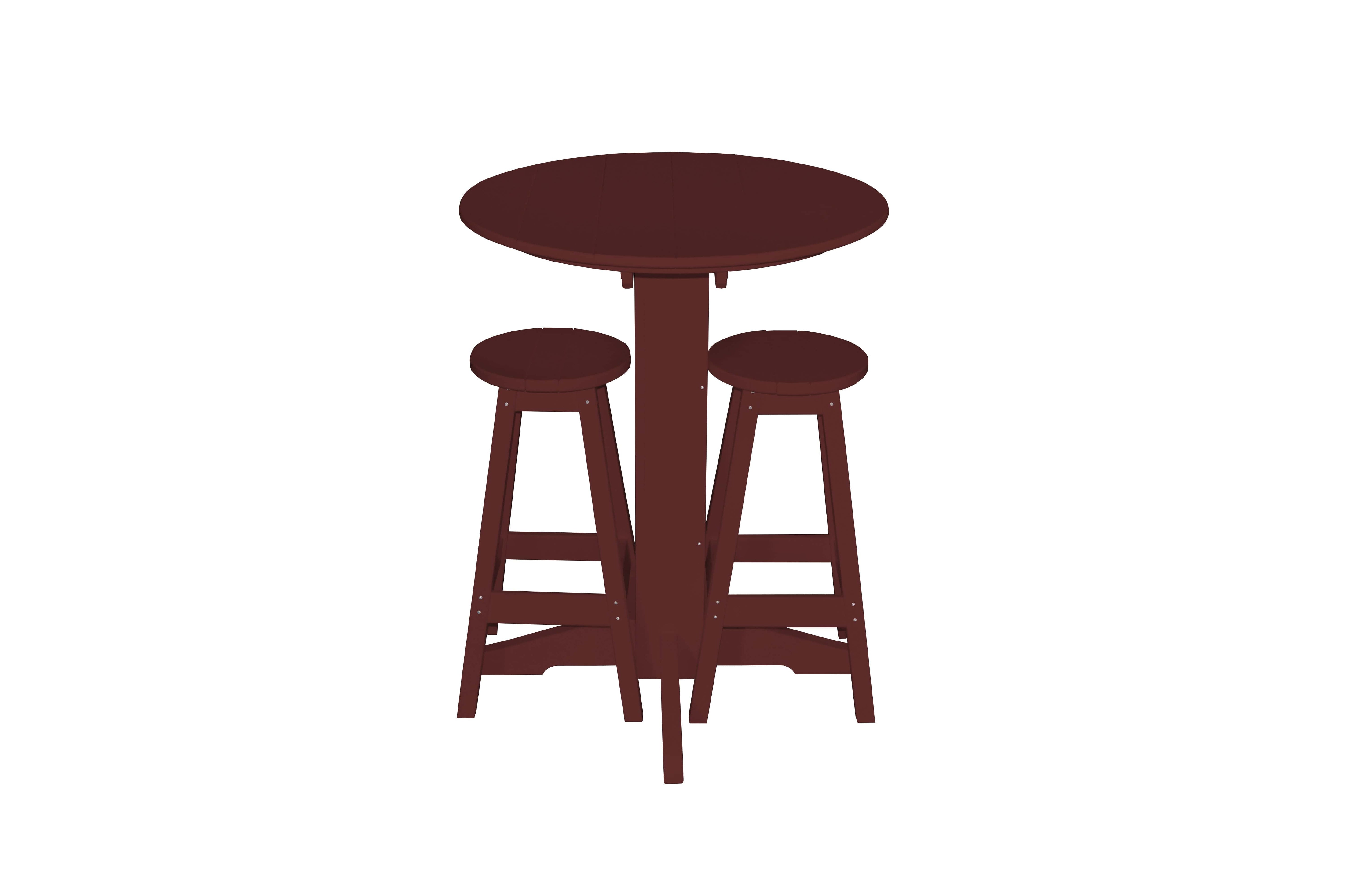 Keystone Amish Co. Sierra 2 Person Poly Round Bar Dining Set