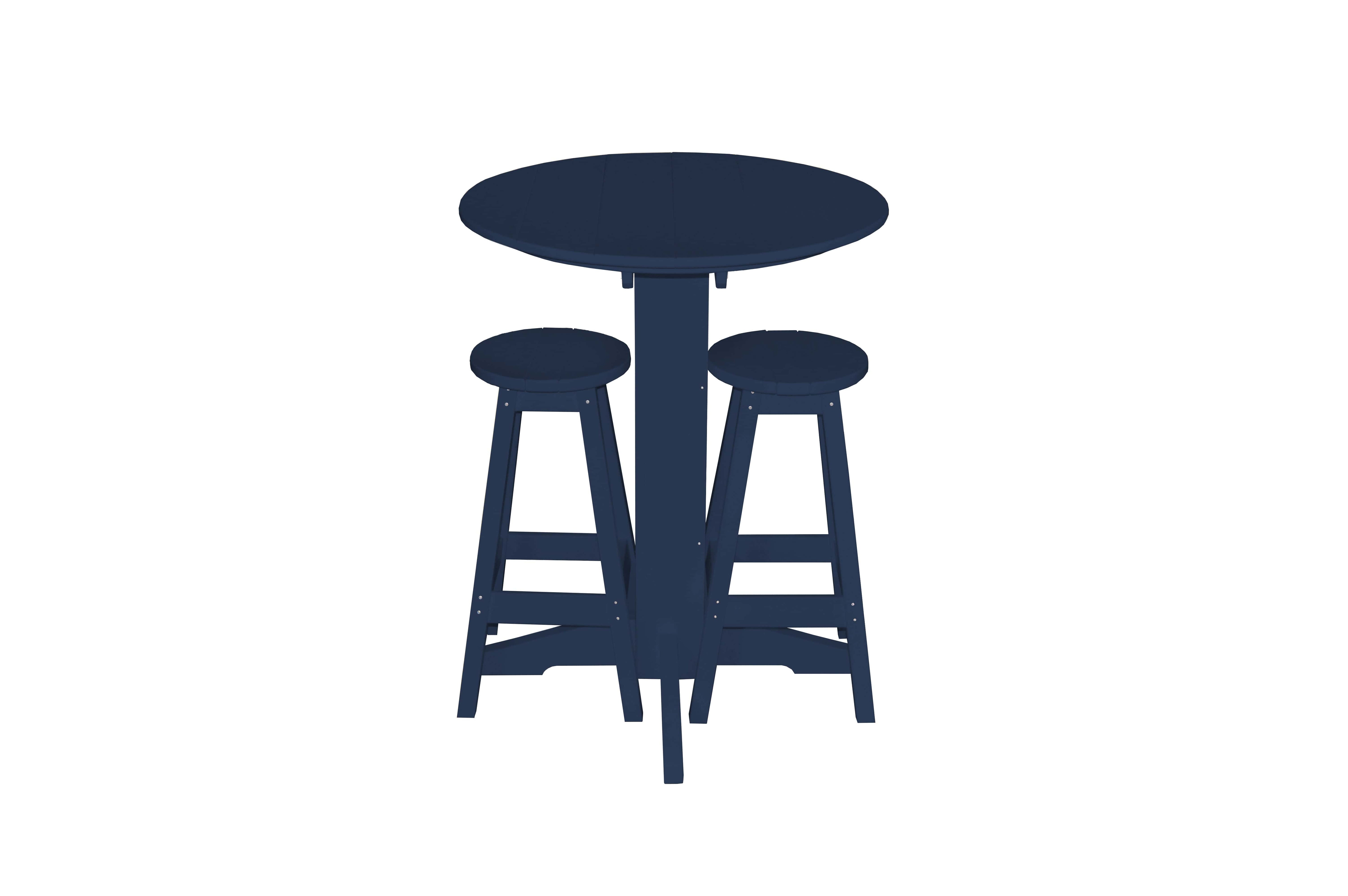 Keystone Amish Co. Sierra 2 Person Poly Round Bar Dining Set