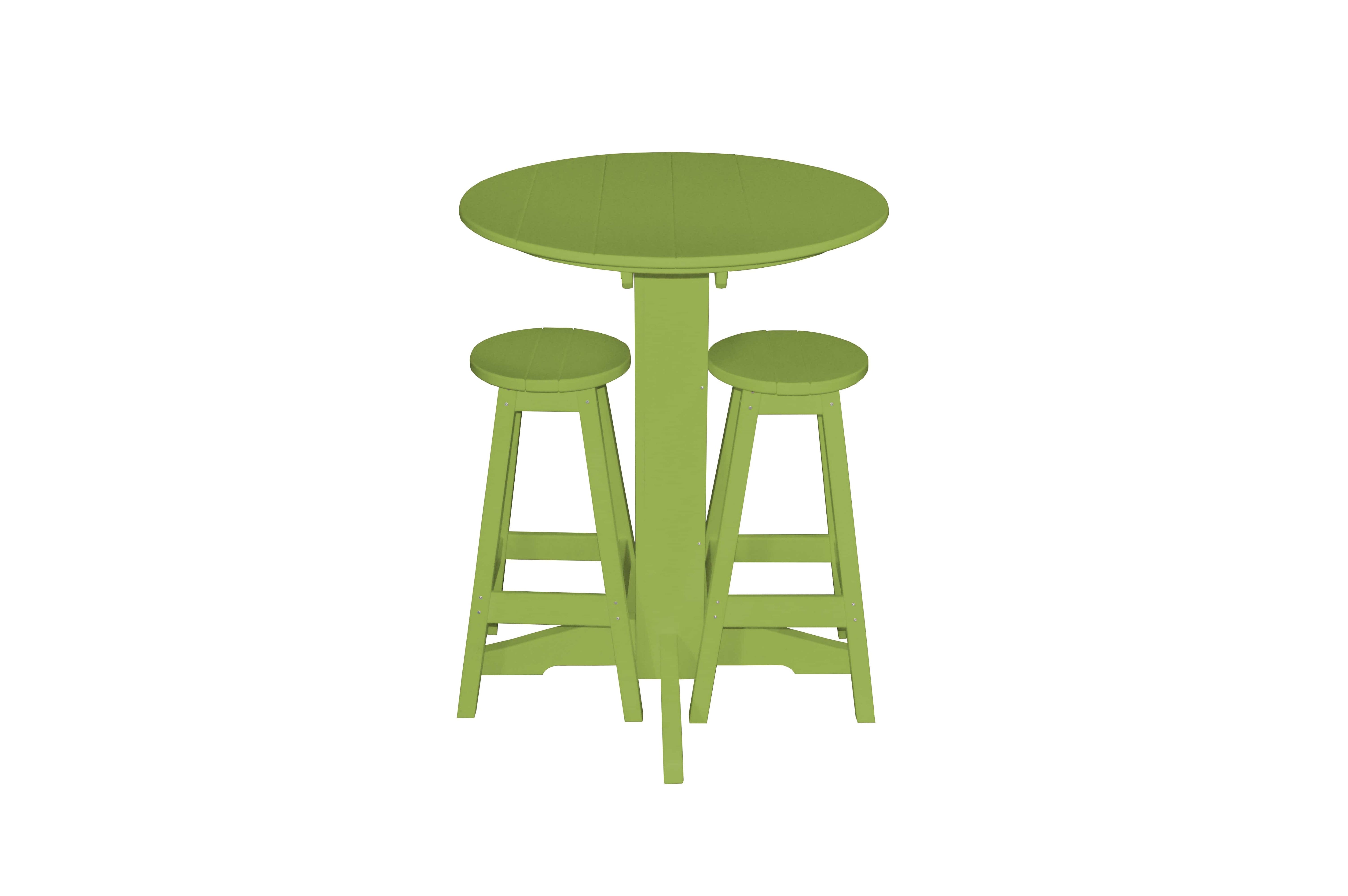 Keystone Amish Co. Sierra 2 Person Poly Round Bar Dining Set