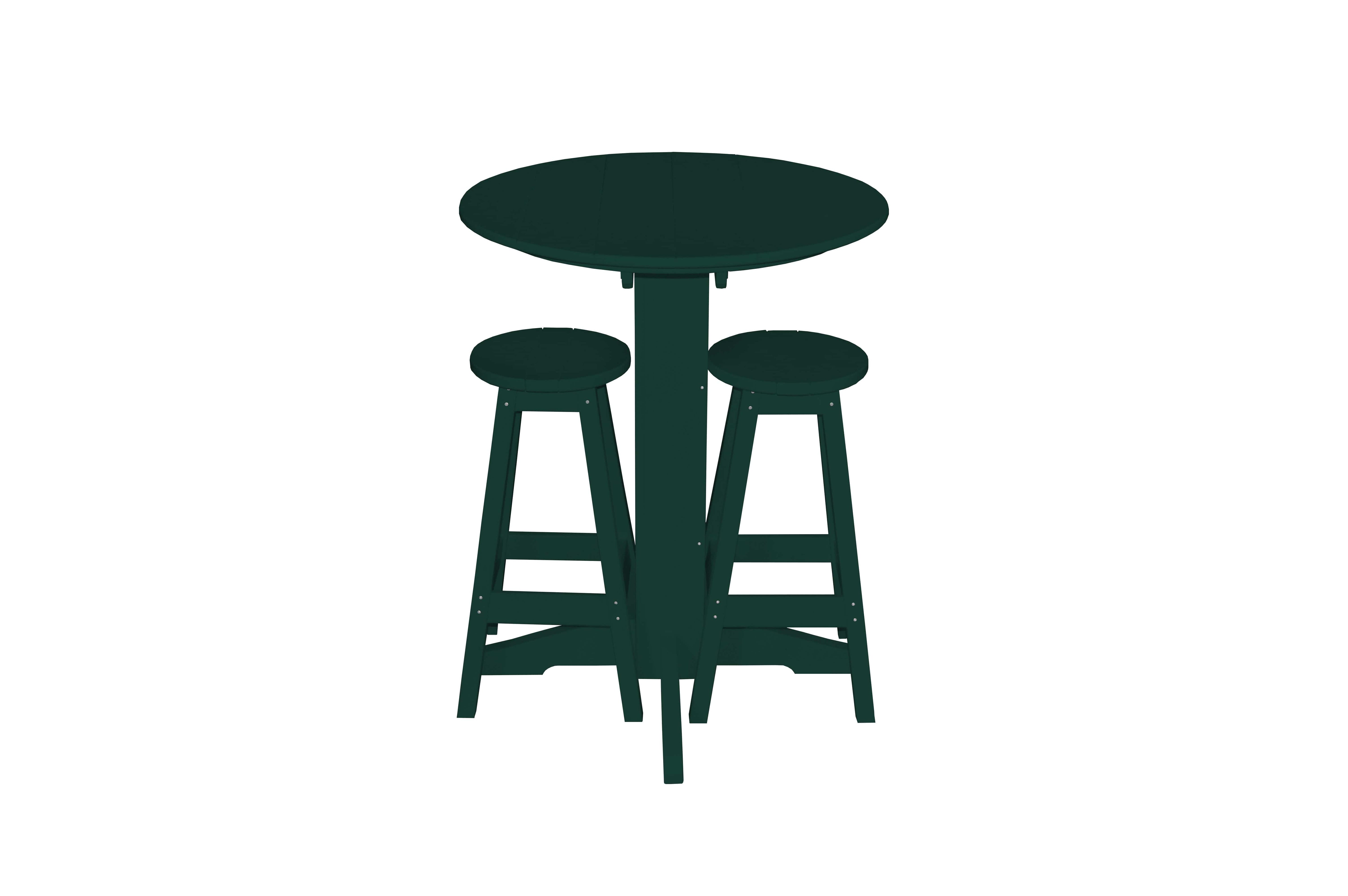 Keystone Amish Co. Sierra 2 Person Poly Round Bar Dining Set