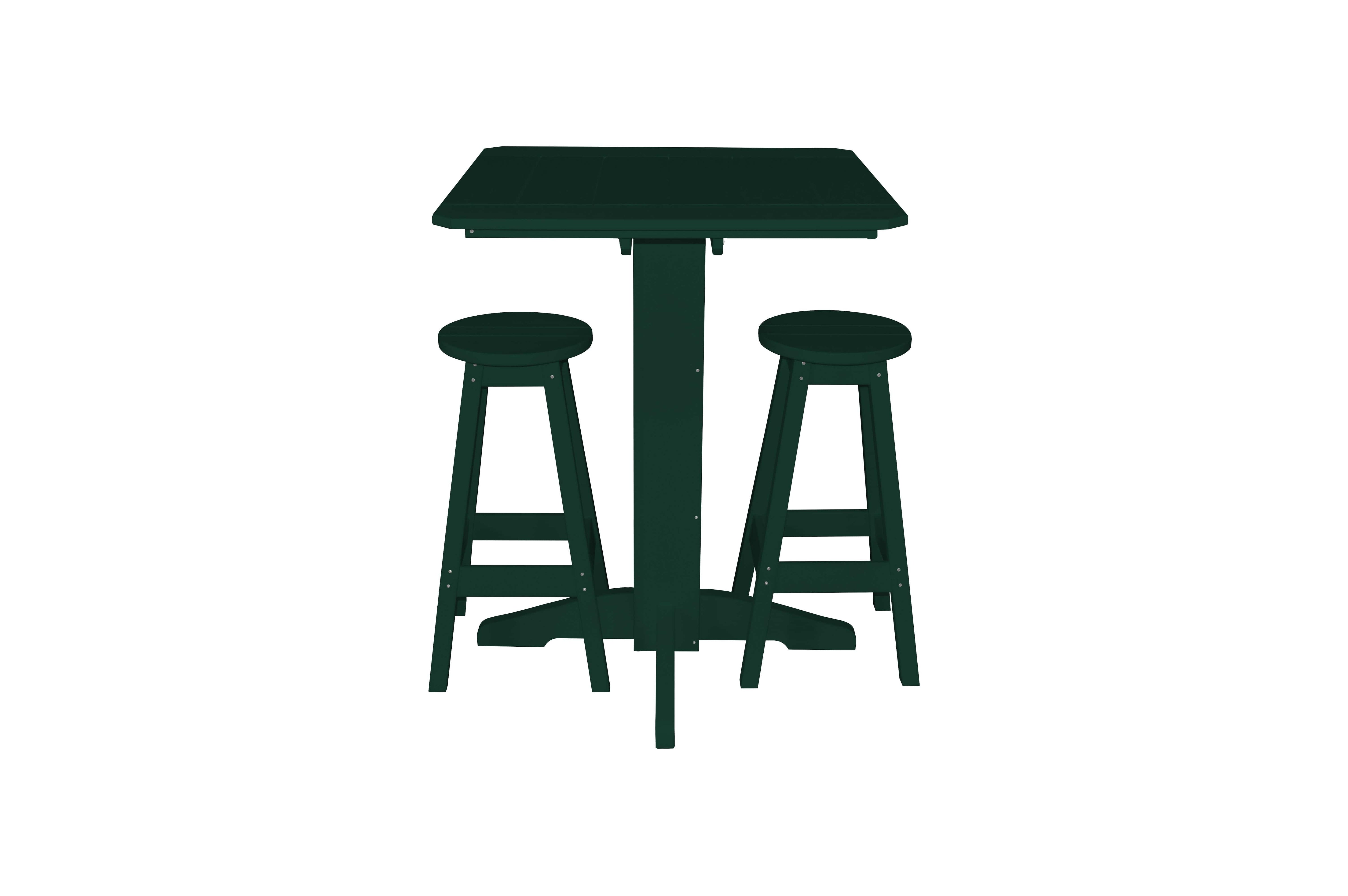 Keystone Amish Co. Sierra 3-Piece Poly Outdoor Bar Set