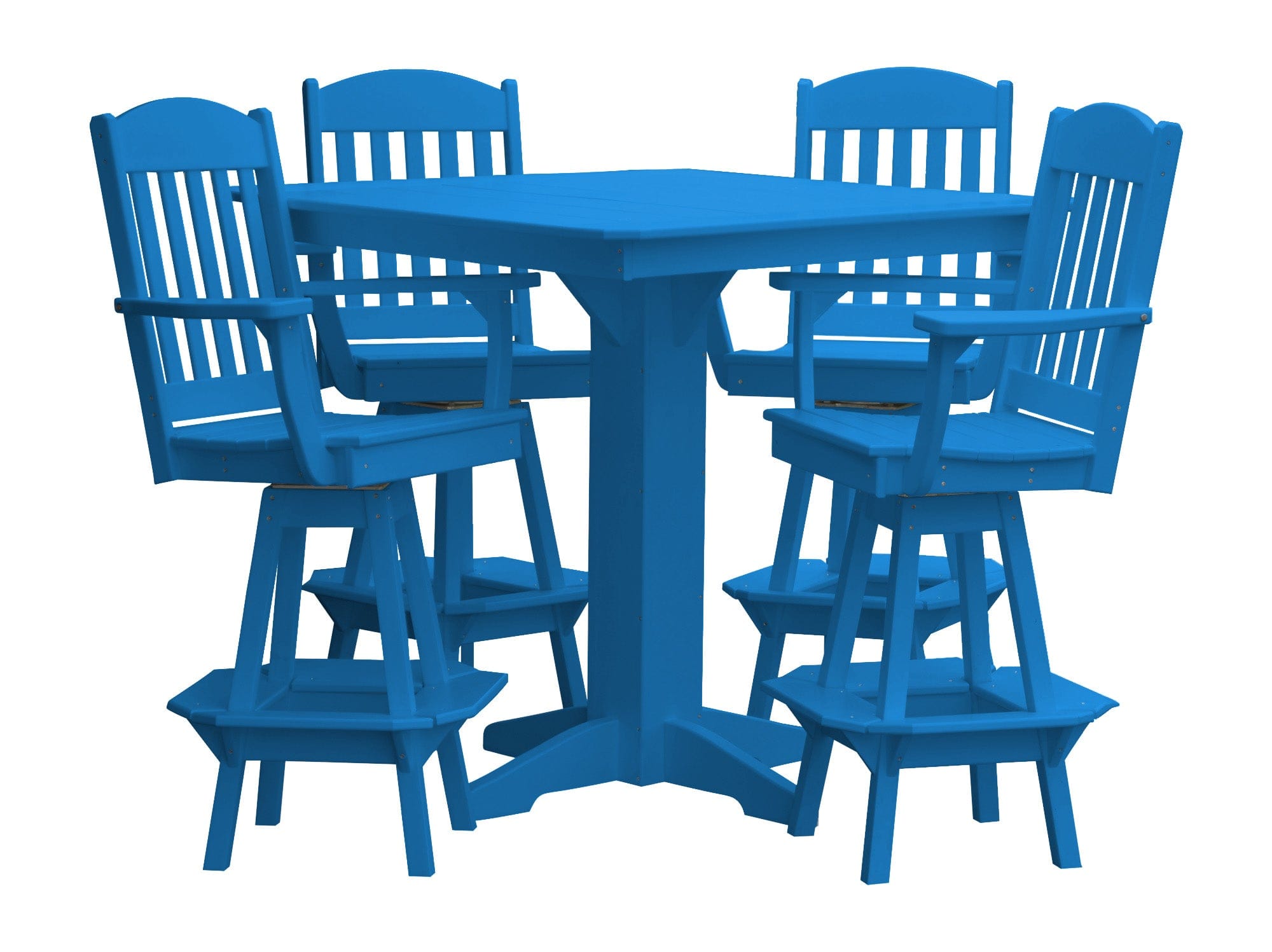 Keystone Amish Co. Classic 5-Piece Poly Bar Dining Set