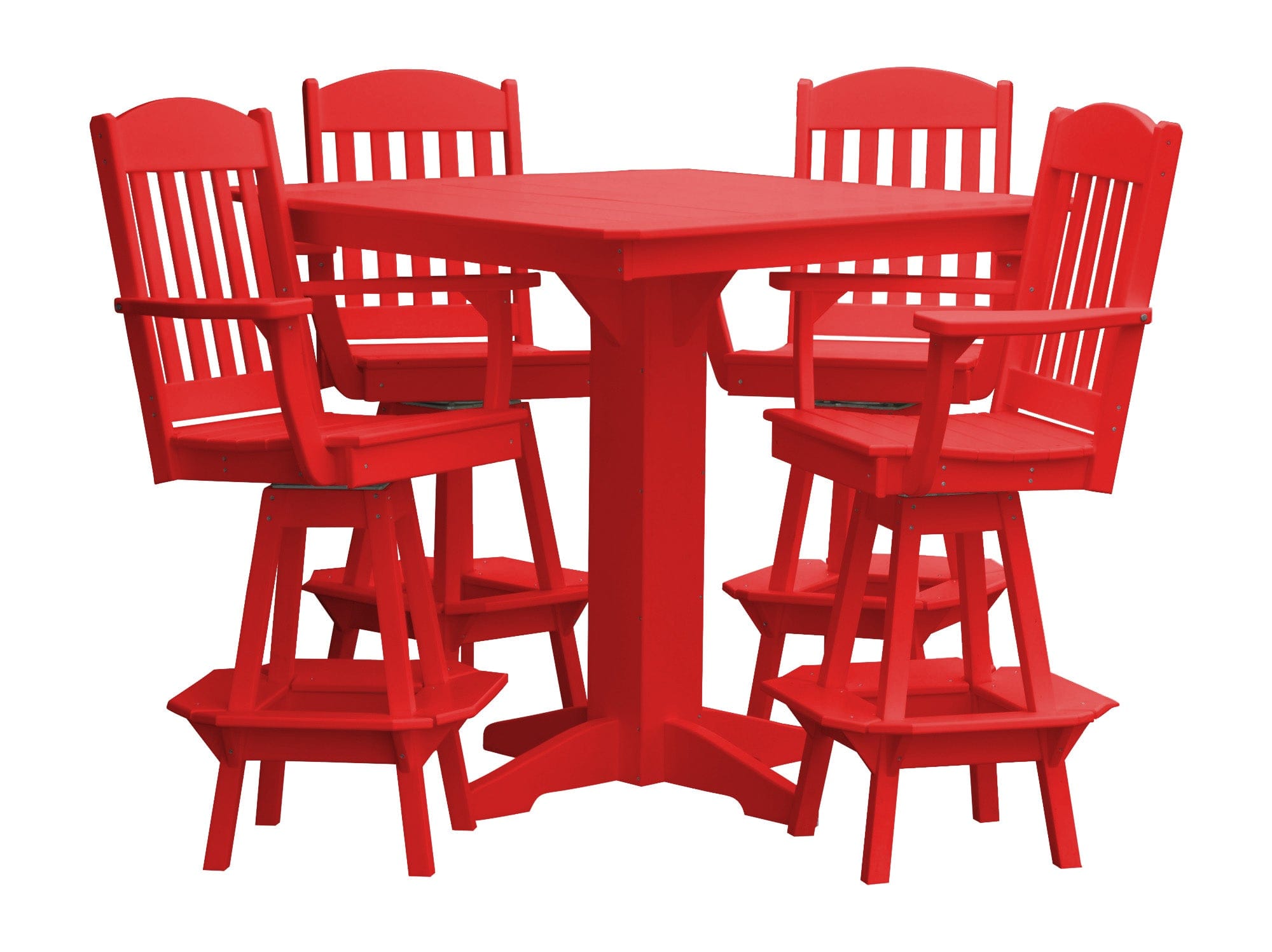 Keystone Amish Co. Classic 5-Piece Poly Bar Dining Set