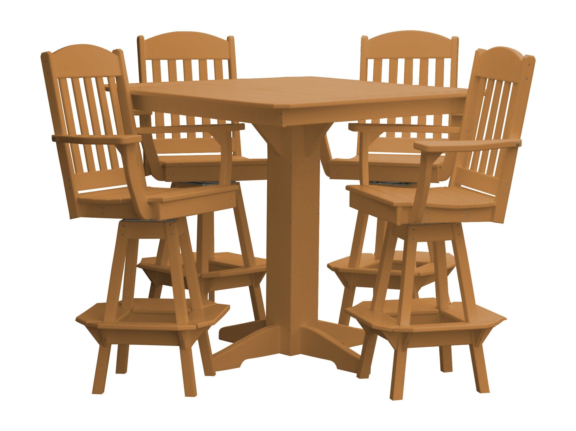 Keystone Amish Co. Classic 5-Piece Poly Bar Dining Set