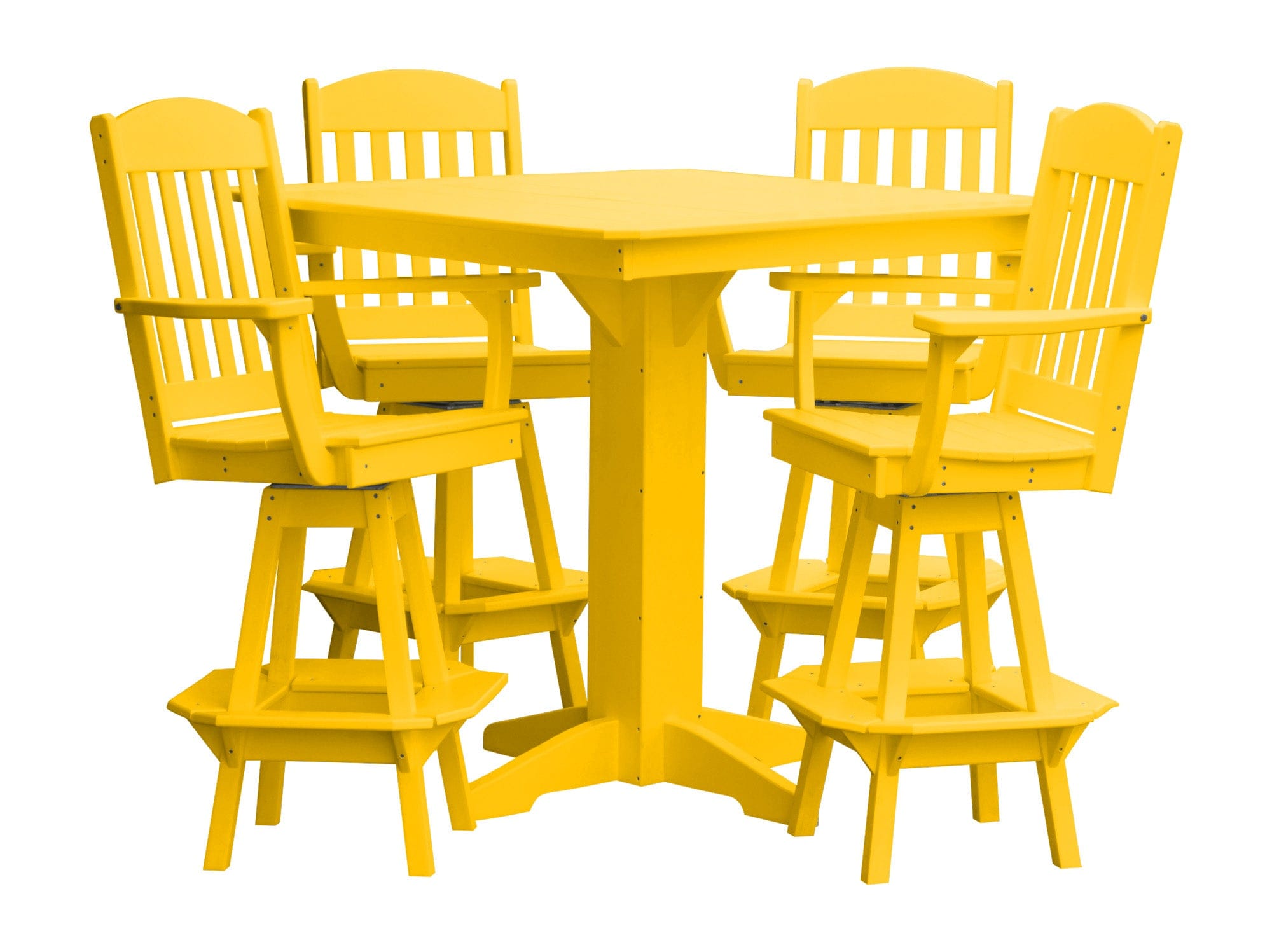 Keystone Amish Co. Classic 5-Piece Poly Bar Dining Set