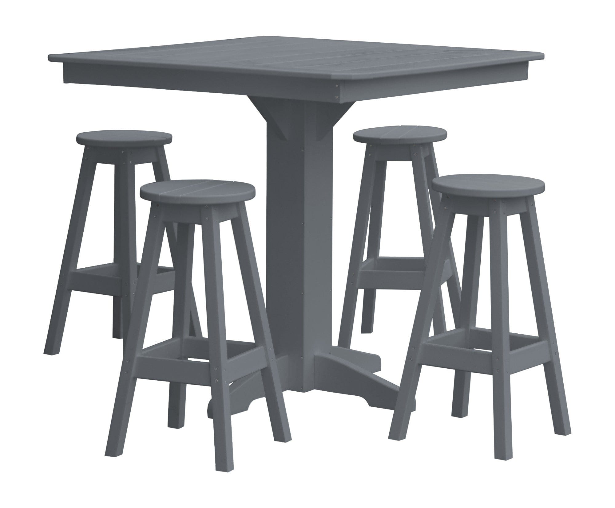 Keystone Amish Co. Sierra 5-Piece Poly Bar Stool Dining Set
